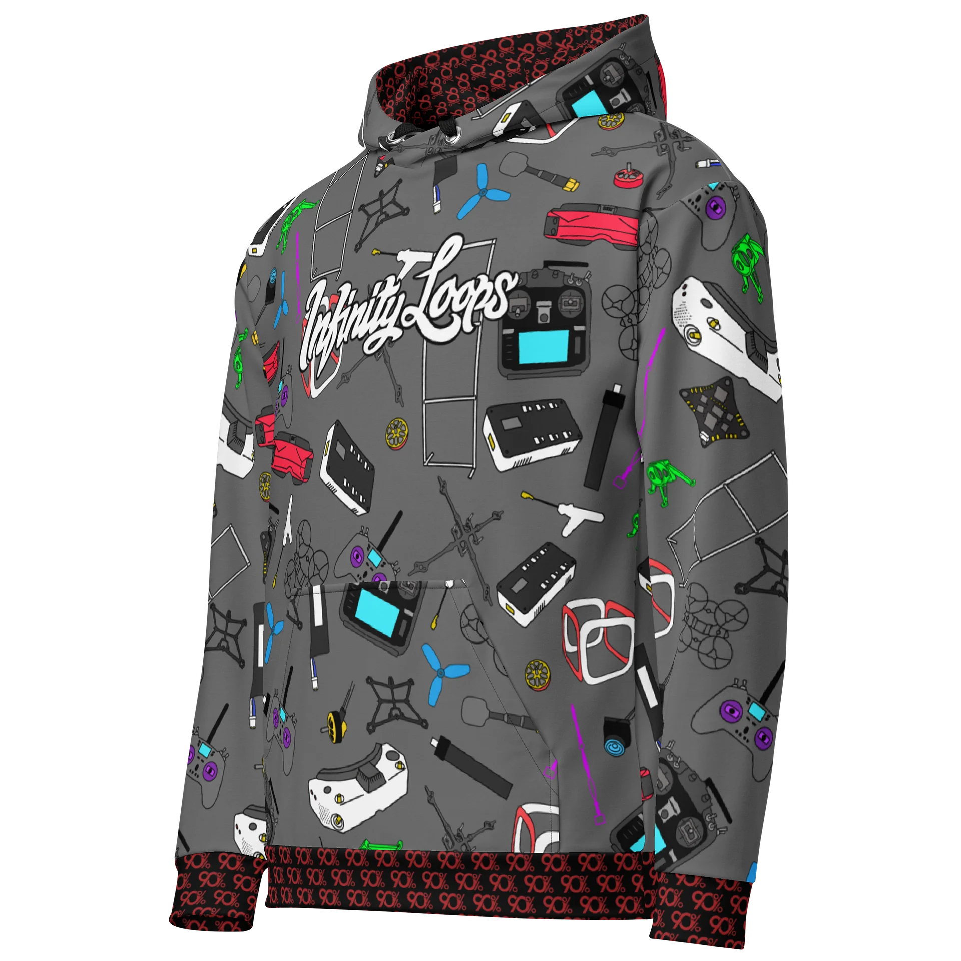 Gray Micro FPV Hoodie product image (2)
