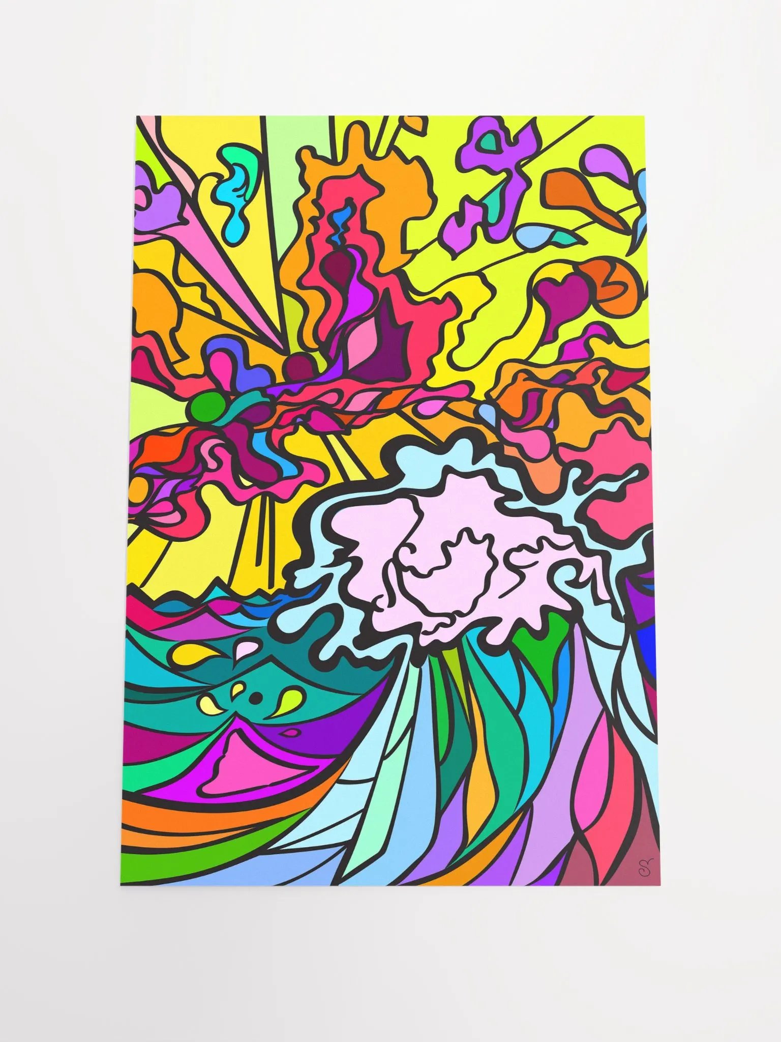 Vibrant Matte Poster Print: Elevate Your Space! – Wave at Sunset product image (1)
