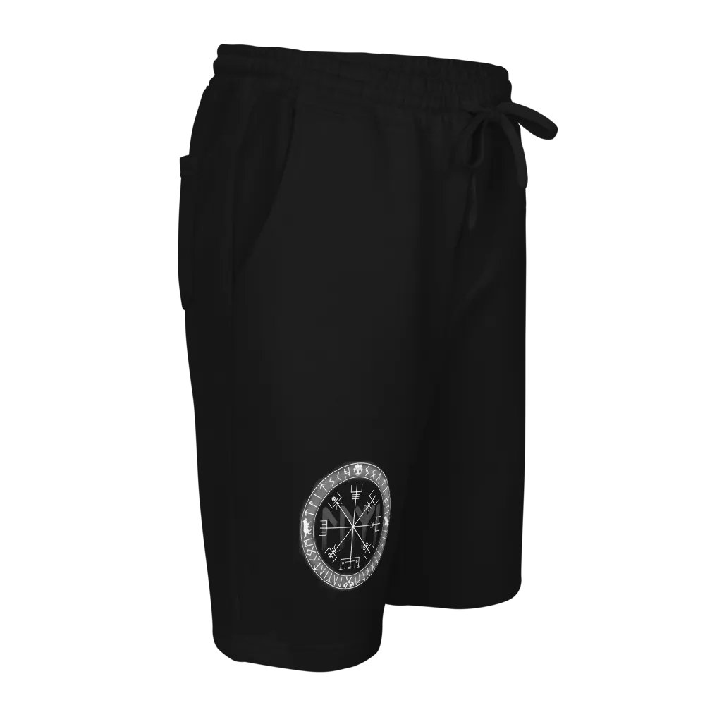 Nordische Runen | Weisser Vegvísir | Fleece Shorts product image (10)