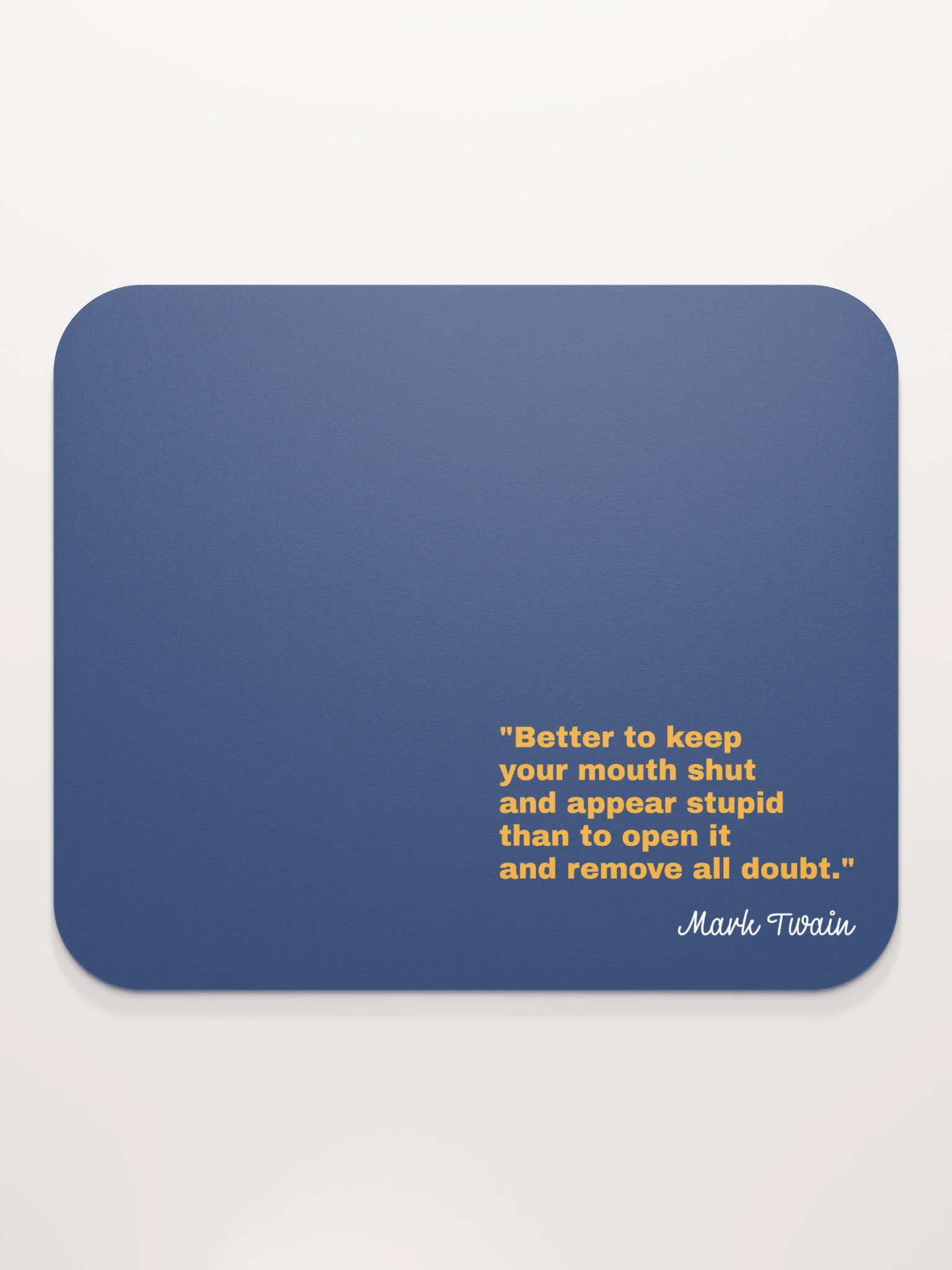 Mouse Pad – Twain Navy Blue No.2 product image (2)