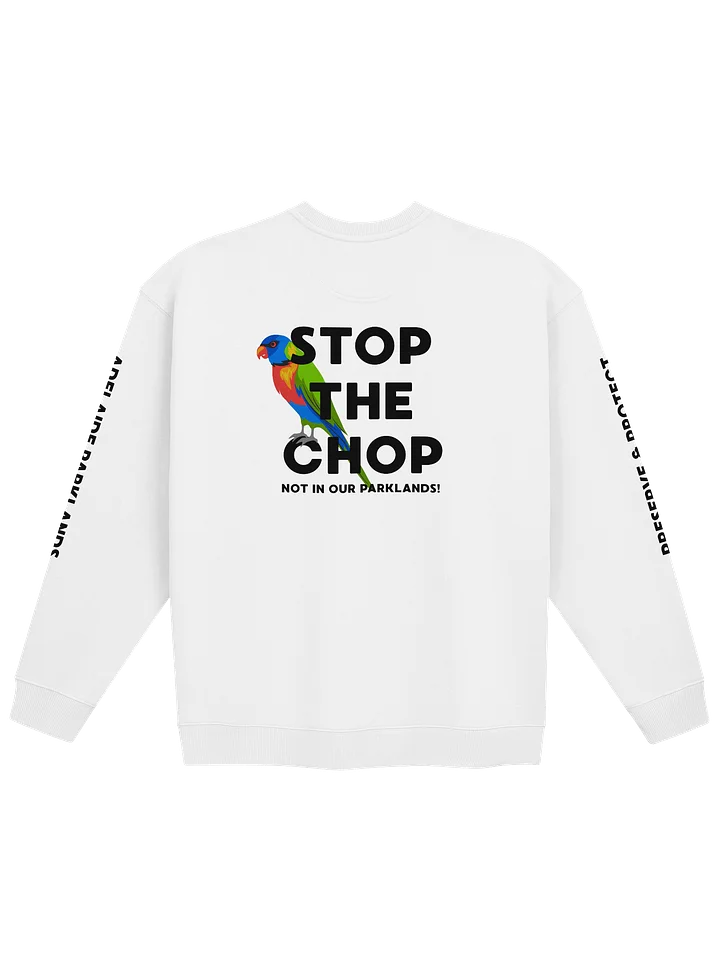 STOP THE CHOP | Rainbow Lorikeet | Unisex | Premium Organic Oversized Sweatshirt product image (1)
