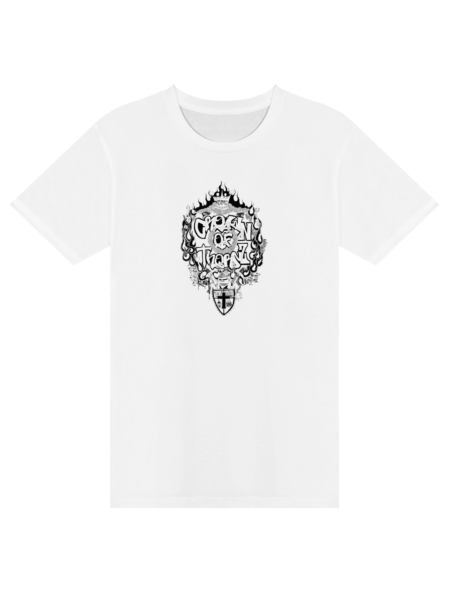 Crown of Thornz - Crest, Shirt (White) product image (1)