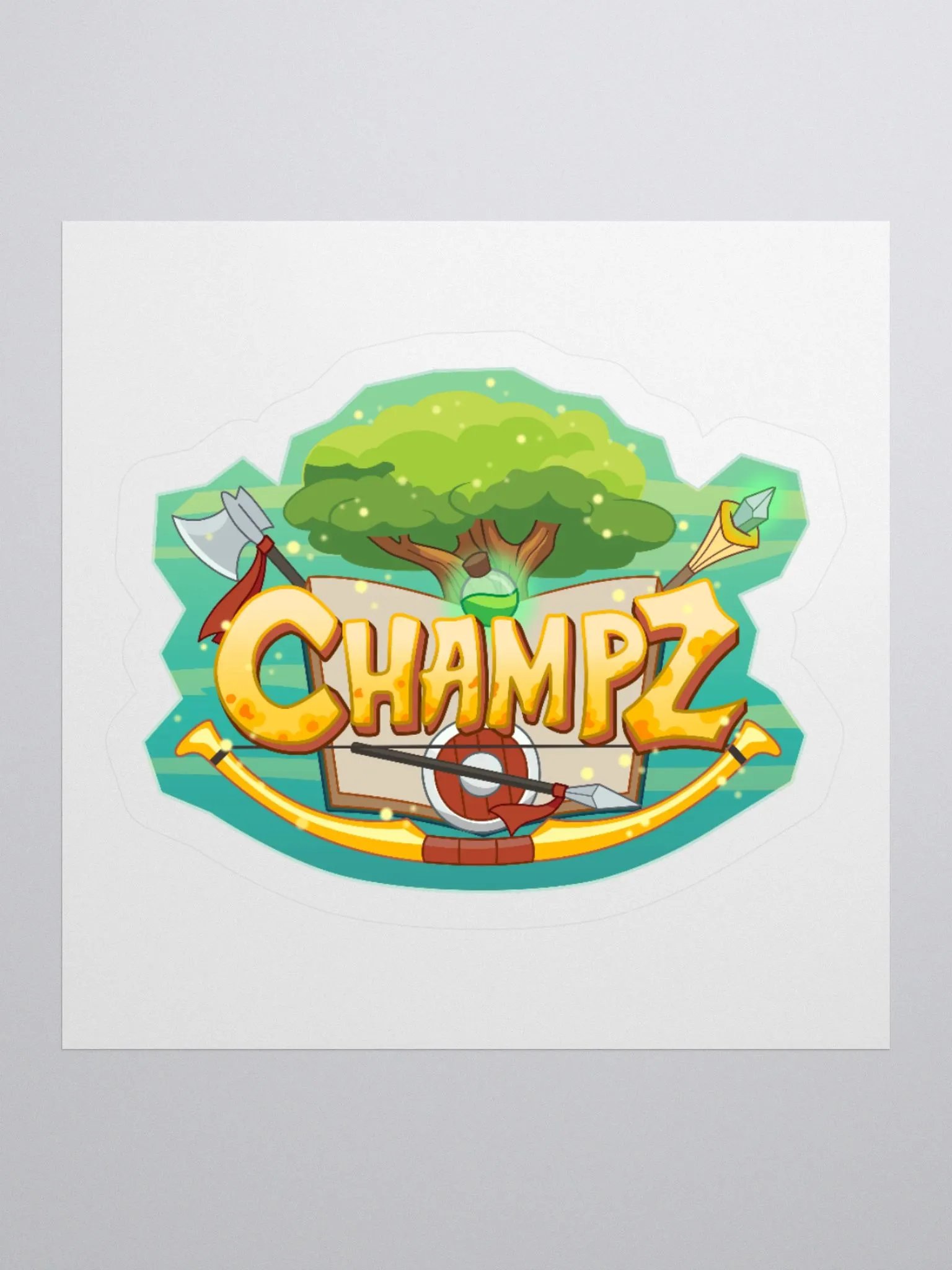Champz Logo Indoor Sticker product image (1)