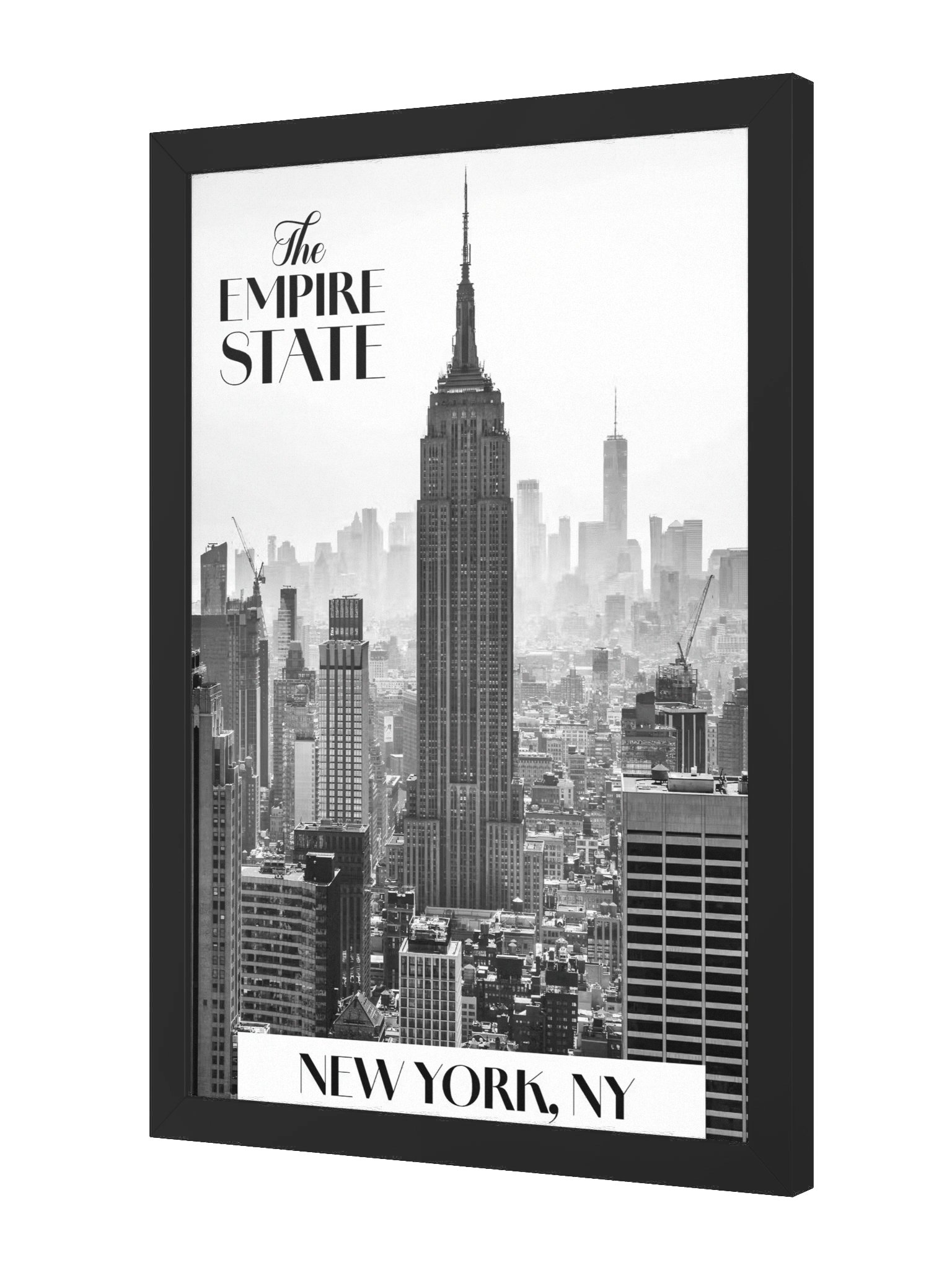 Vibrant Matte Poster featuring New York, NY in Ayous Wood Frame product image (2)