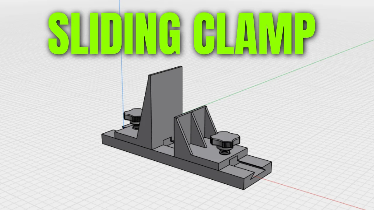 Adjustable, Sliding Panel holding Vertical Clamps - STL 3D Print Files. product image (2)