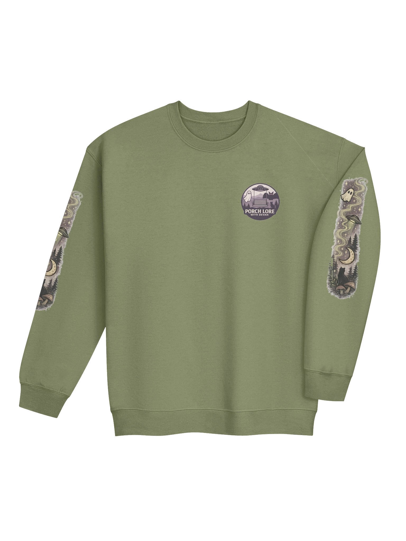 PORCH PALS SPOOKY SLEEVES CLASSIC CREW NECK SWEATSHIRT product image (4)