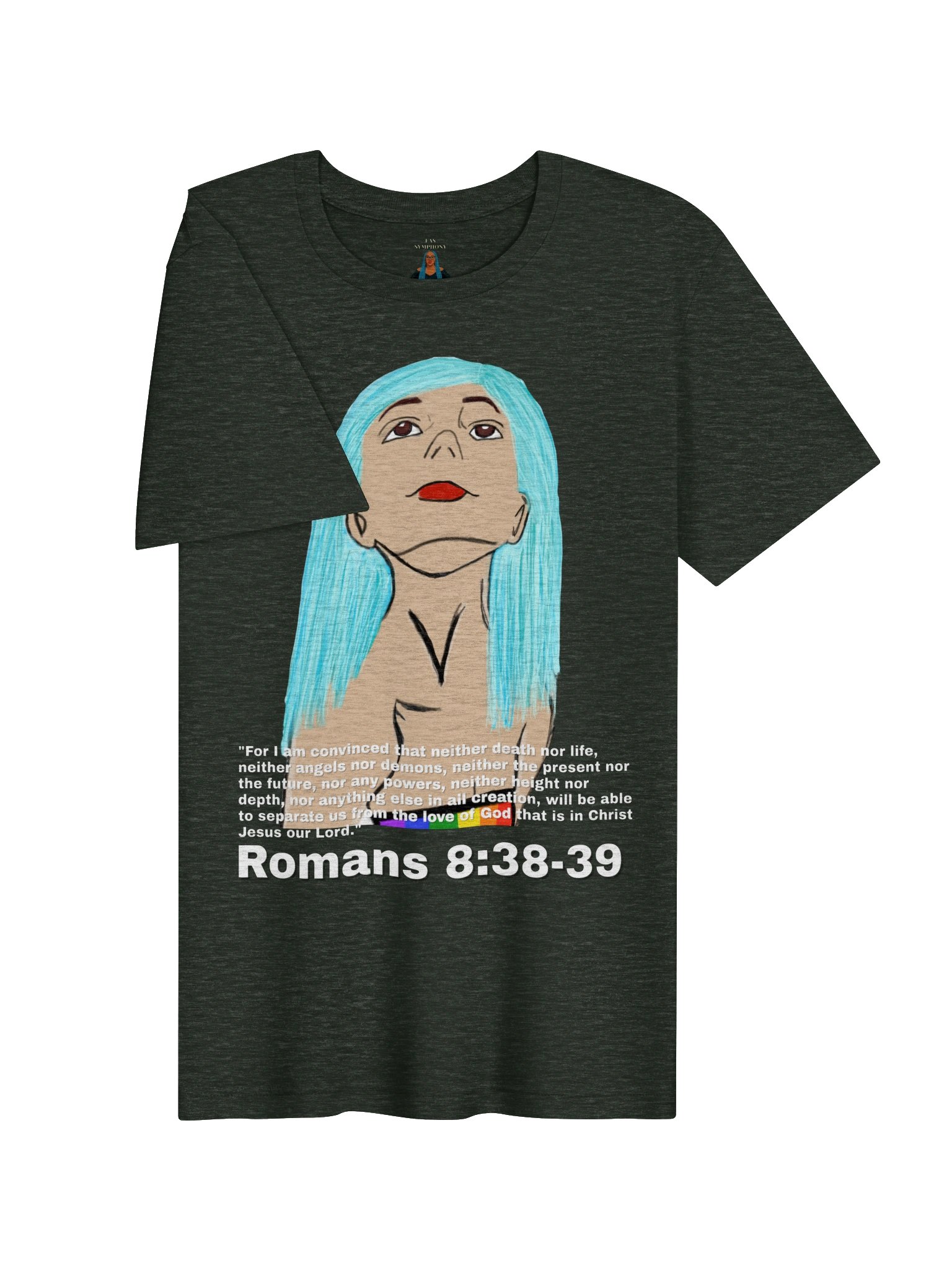 Romans 8:38-39 Lesbian Christian Faith Tee product image (29)