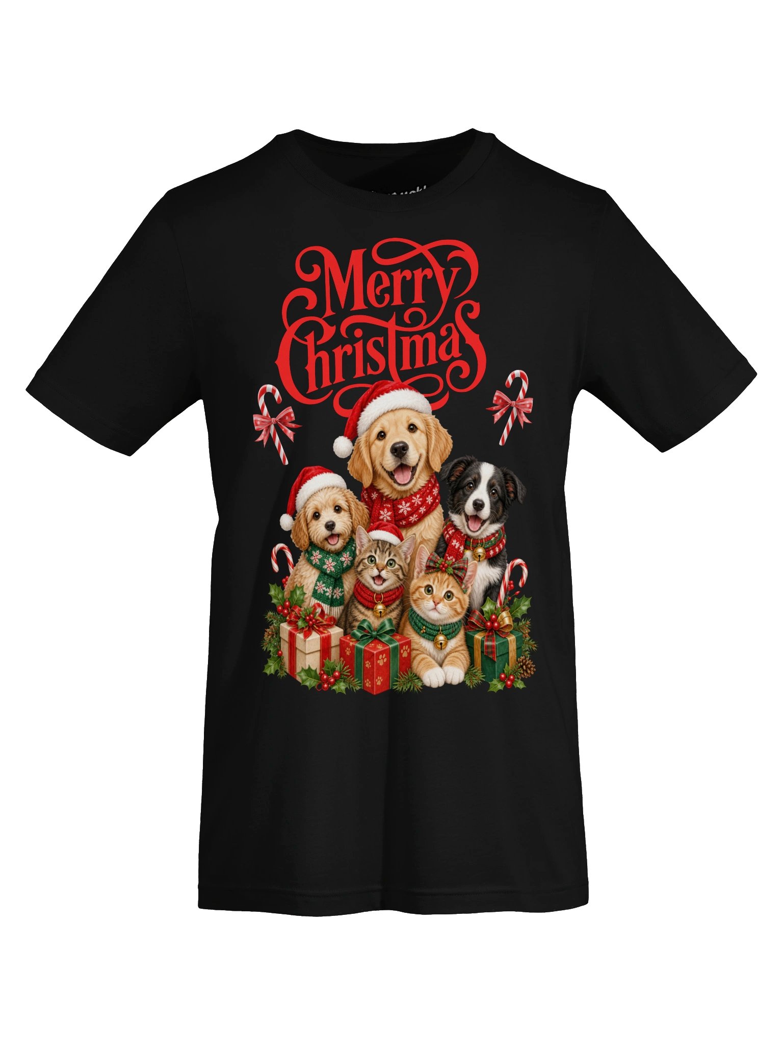Merry Christmas Cute Pets Tee product image (43)