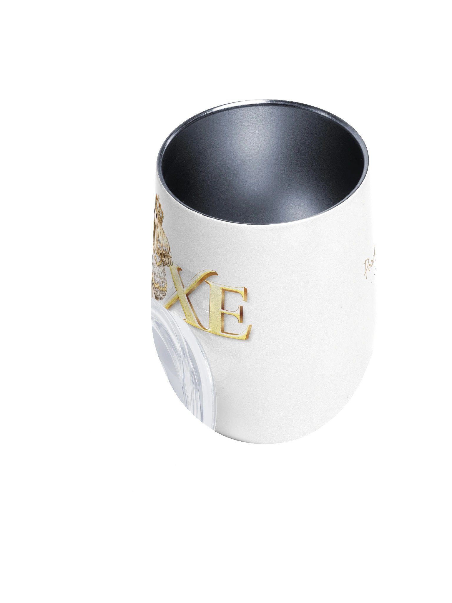 Deluxe White Poodle Wine Tumber product image (4)