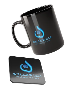 Elite Mug and Coaster (black)