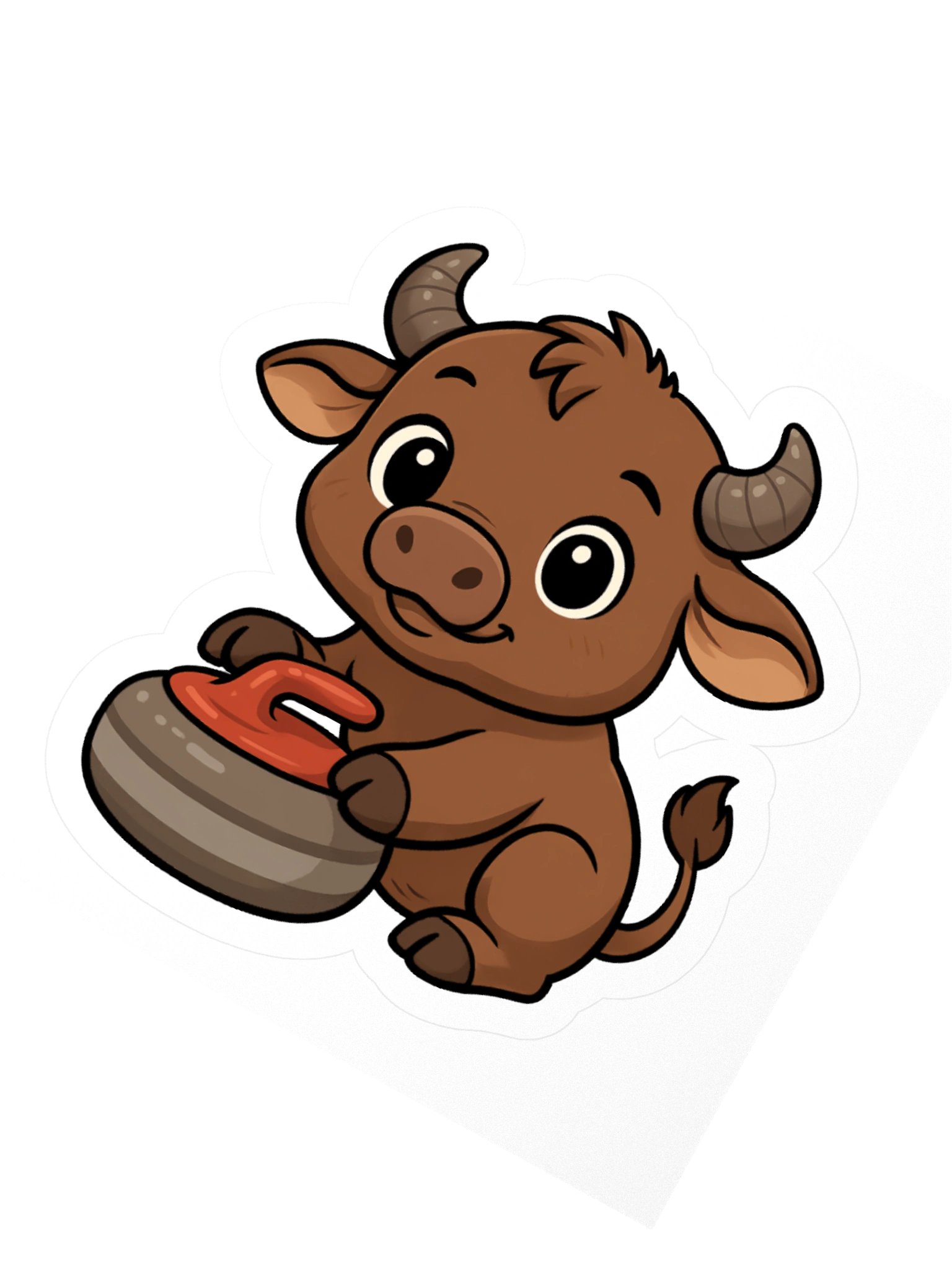 "Curl-Curl the Carabao" Sticker product image (3)
