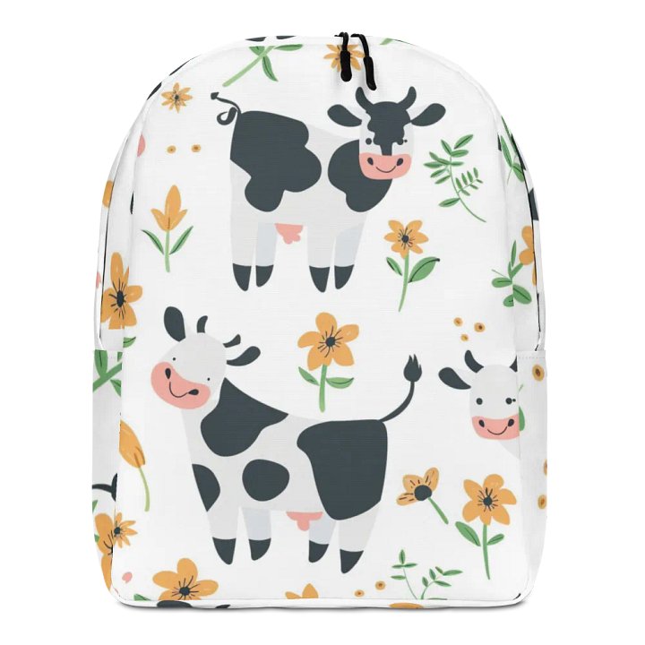 Playful Cow and Flower Backpack product image (1)
