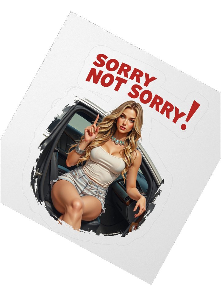 Sorry Not Sorry! Vinyl Kiss Cut Stickers product image (5)
