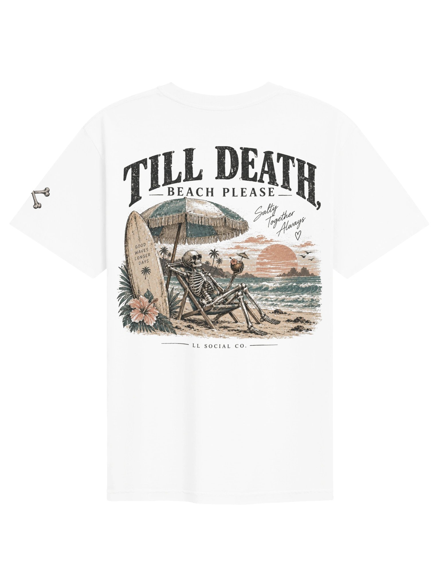 Till Death Beach Please Comfort Colors Tee — Coastal Skellie Edit product image (2)