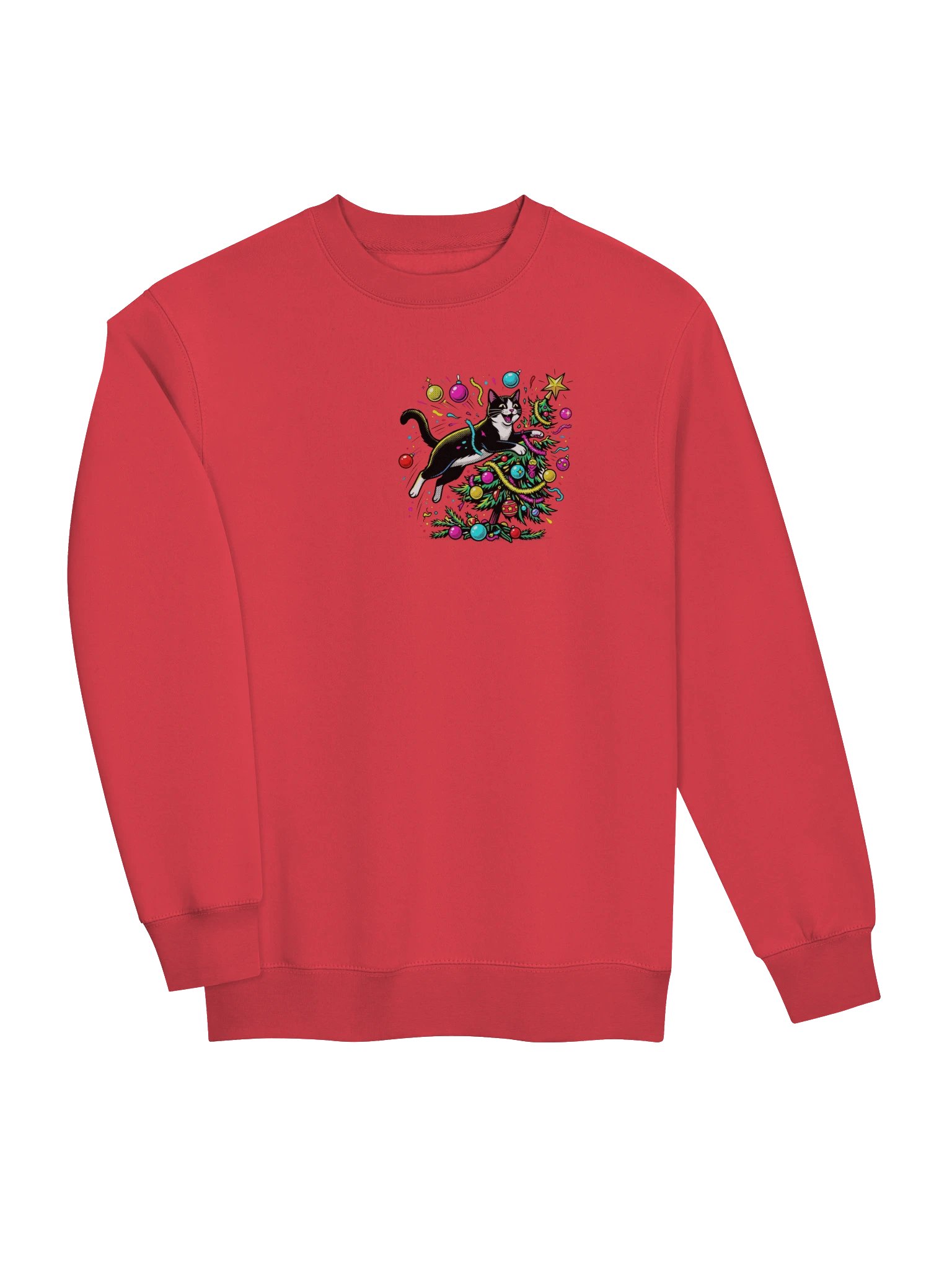 Tree Toppler Cat Heart Crewneck product image (9)