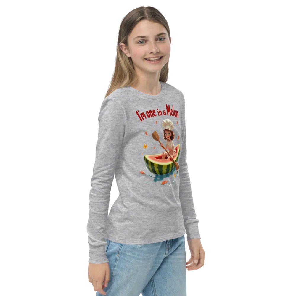 I'm One in a Melon Chef Youth Long Sleeve Tee product image (17)