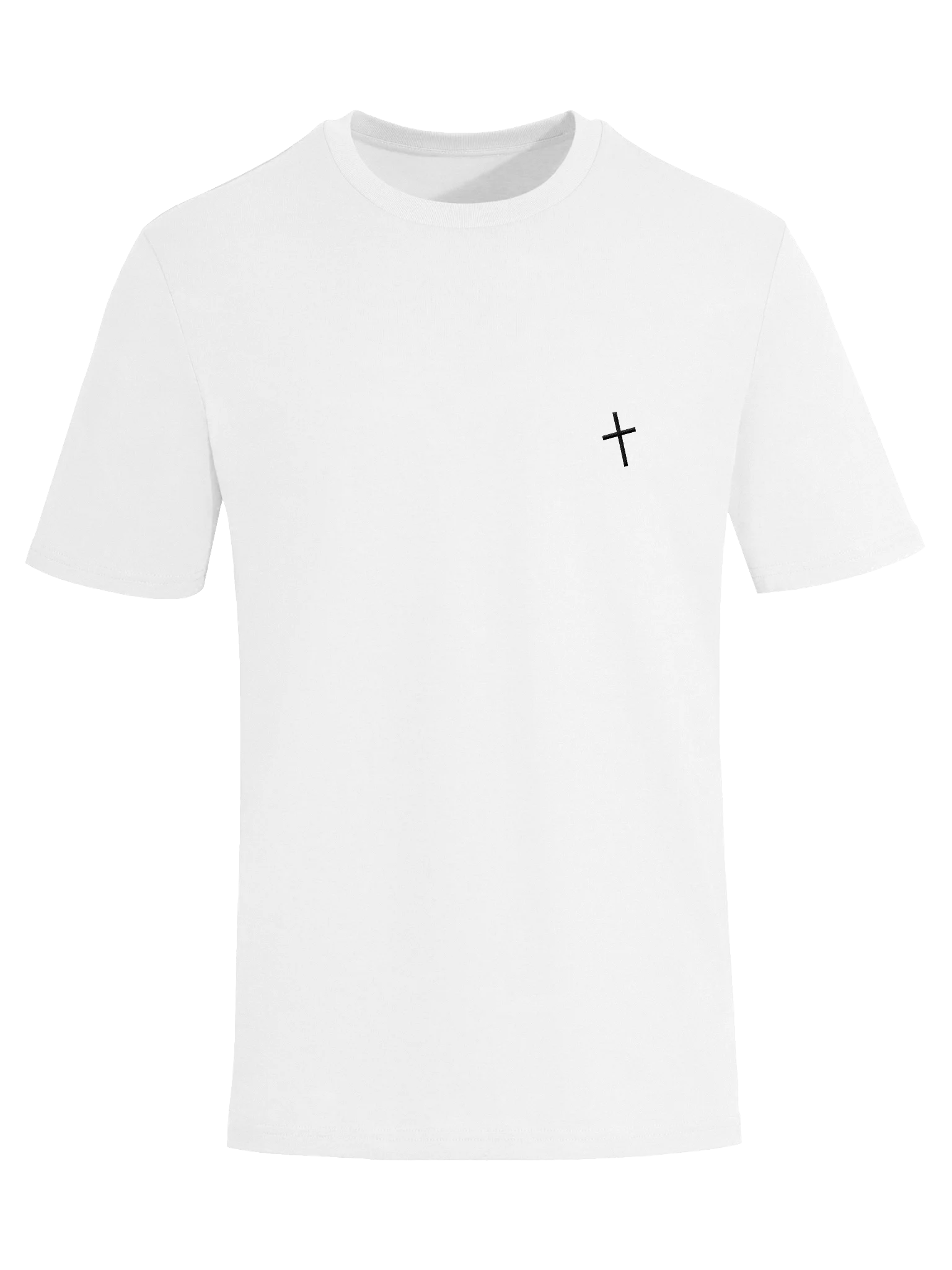 Cross White Tee Embroidered product image (5)