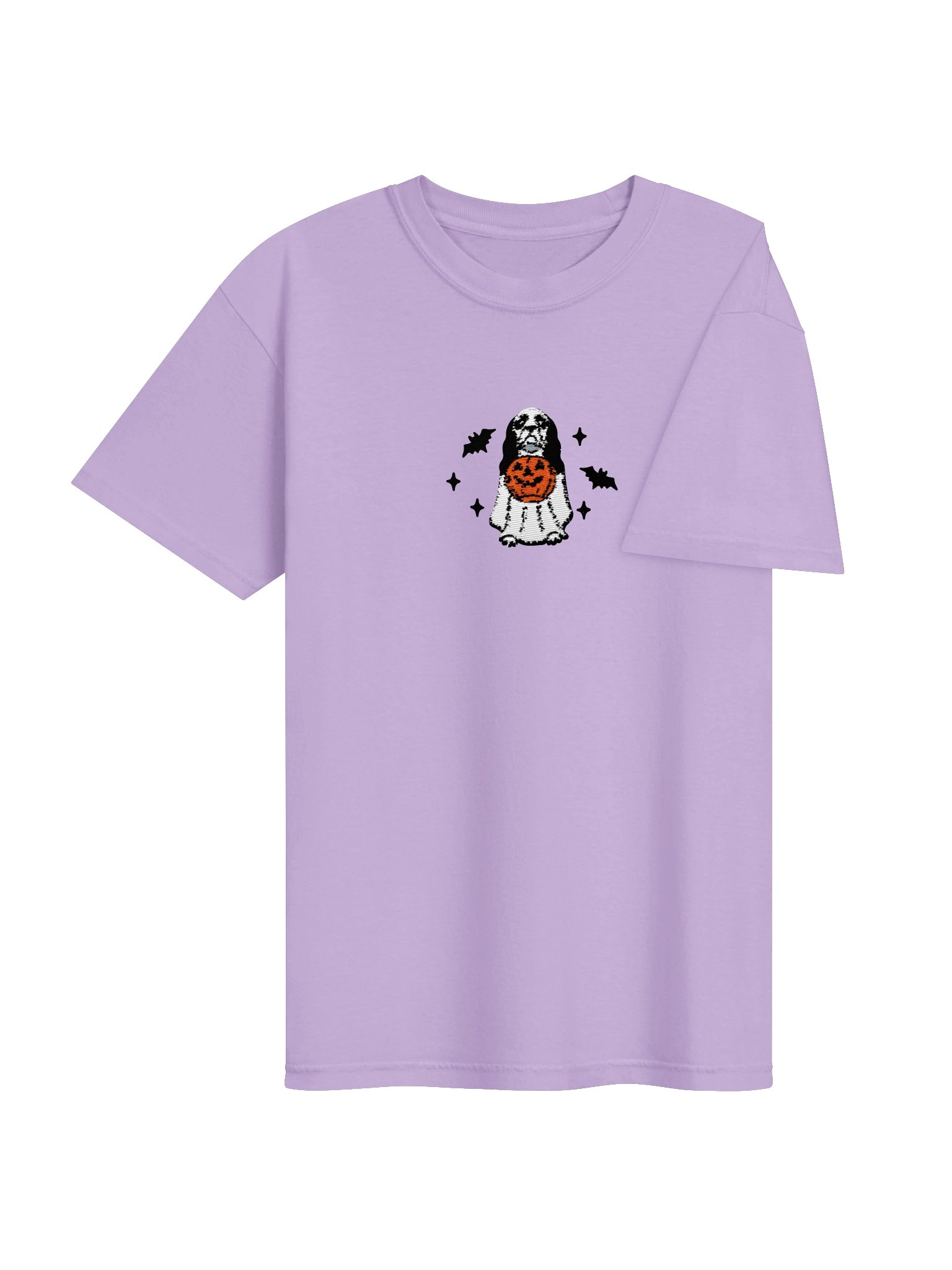 Halloween American Cocker Spaniel(Parti, Black & White) Embroidered T-Shirt product image (44)