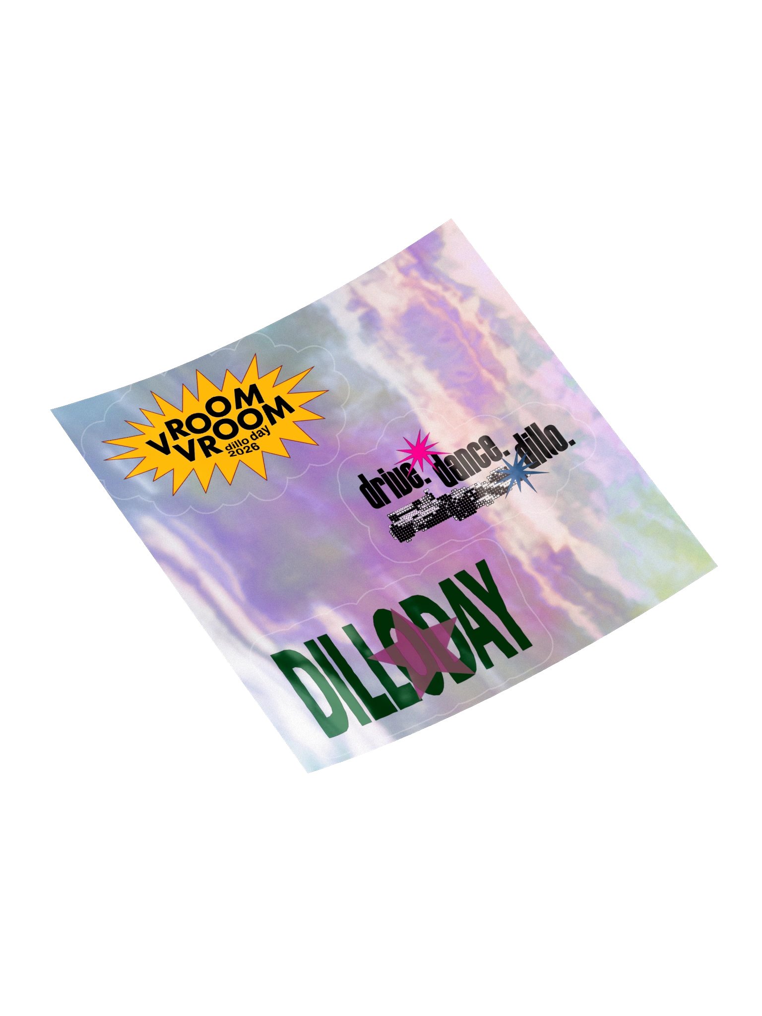 Dillo 54 Holographic Sticker Sheet (Mayfest Productions Member Discount) product image (4)