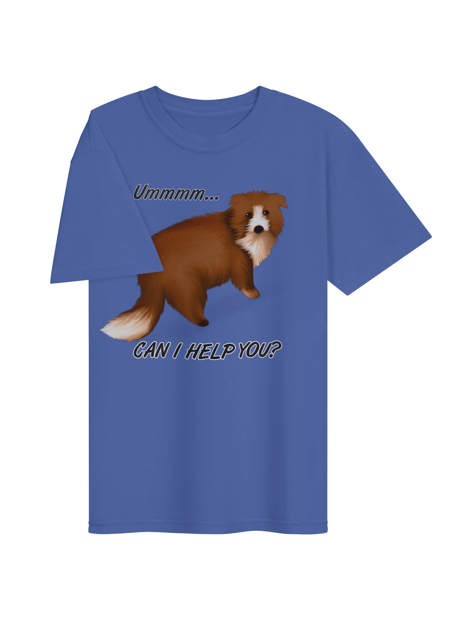 Dog "Ummm... Can I Help You?" T-Shirt. Men's Comfort Colors Garment-Dyed Heavyweight T-Shirt product image (2)