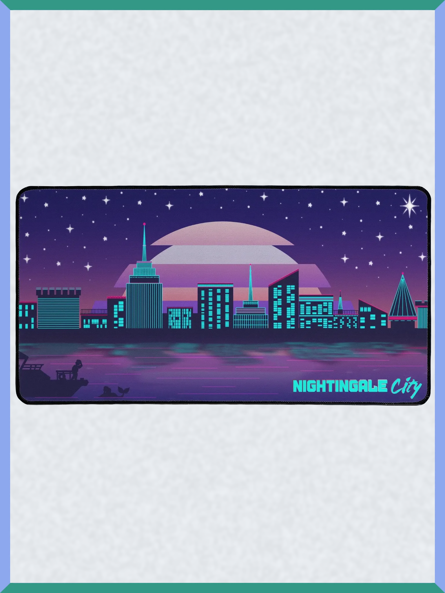 Nightingale City - 15.5" x 31.5" Desk Mat product image (3)