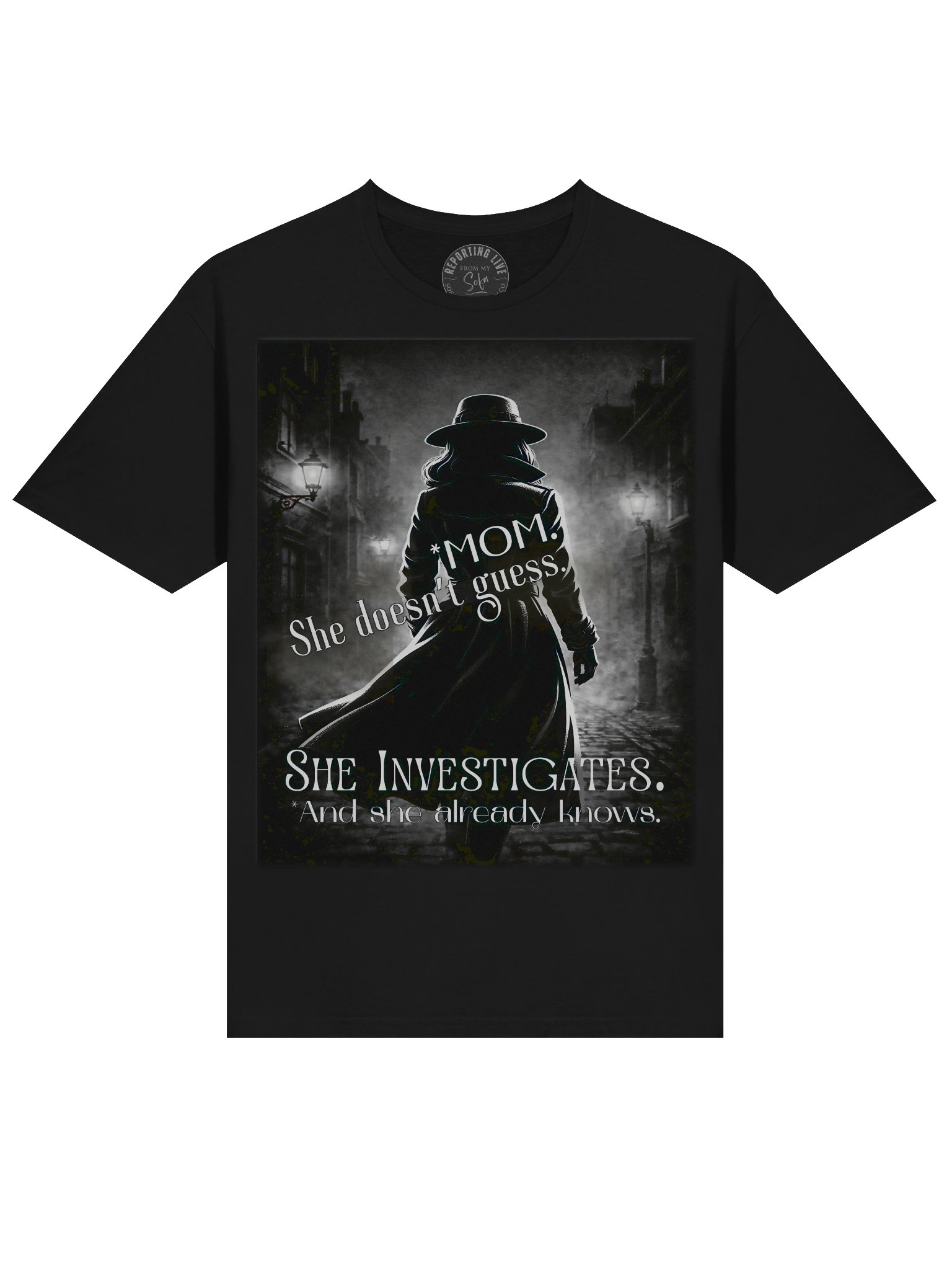 True Crime Mother’s Day Gift She Investigates Tee product image (3)