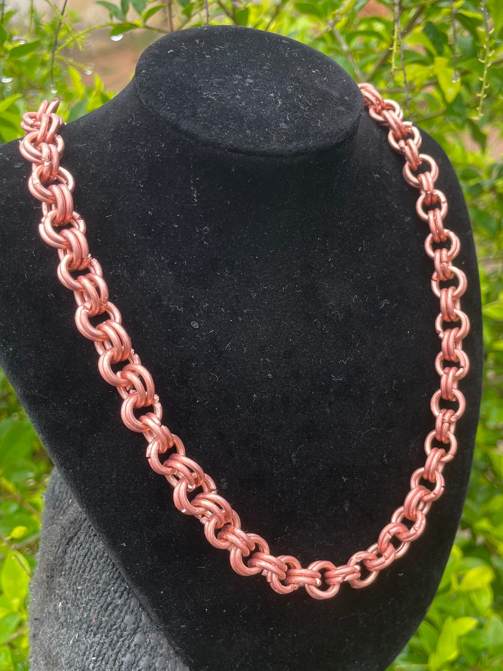 Pure Copper chain link necklace product image (1)