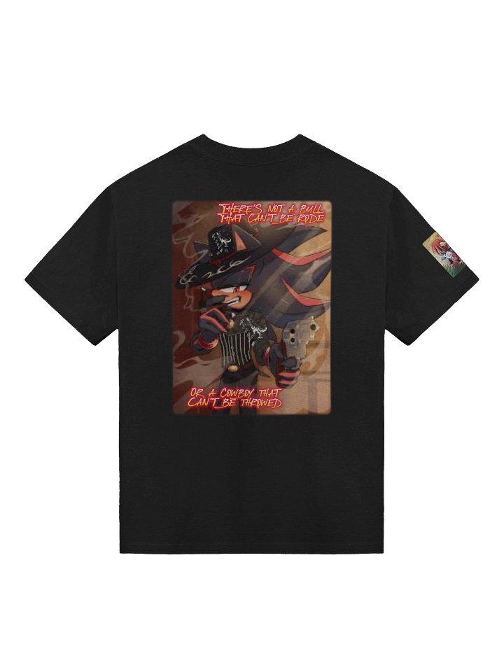 there's not a bull that cant be rode or a cowboy that cant be throwed shadow hedgehog shirt product image (2)