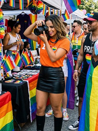 I Love Canada LGBTQ+ Pride Unisex T-Shirt | Orange