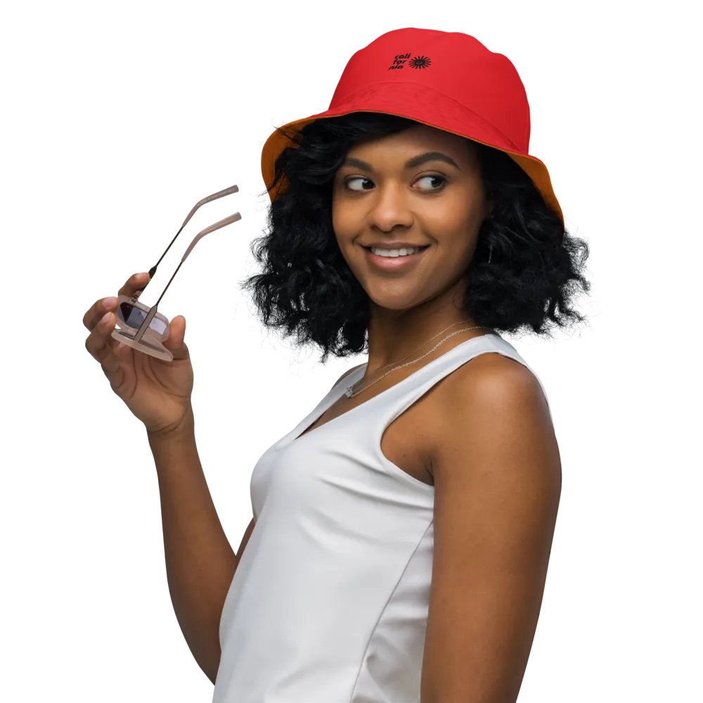 Sunny California Red/Orange Reversible Bucket Hat product image (4)