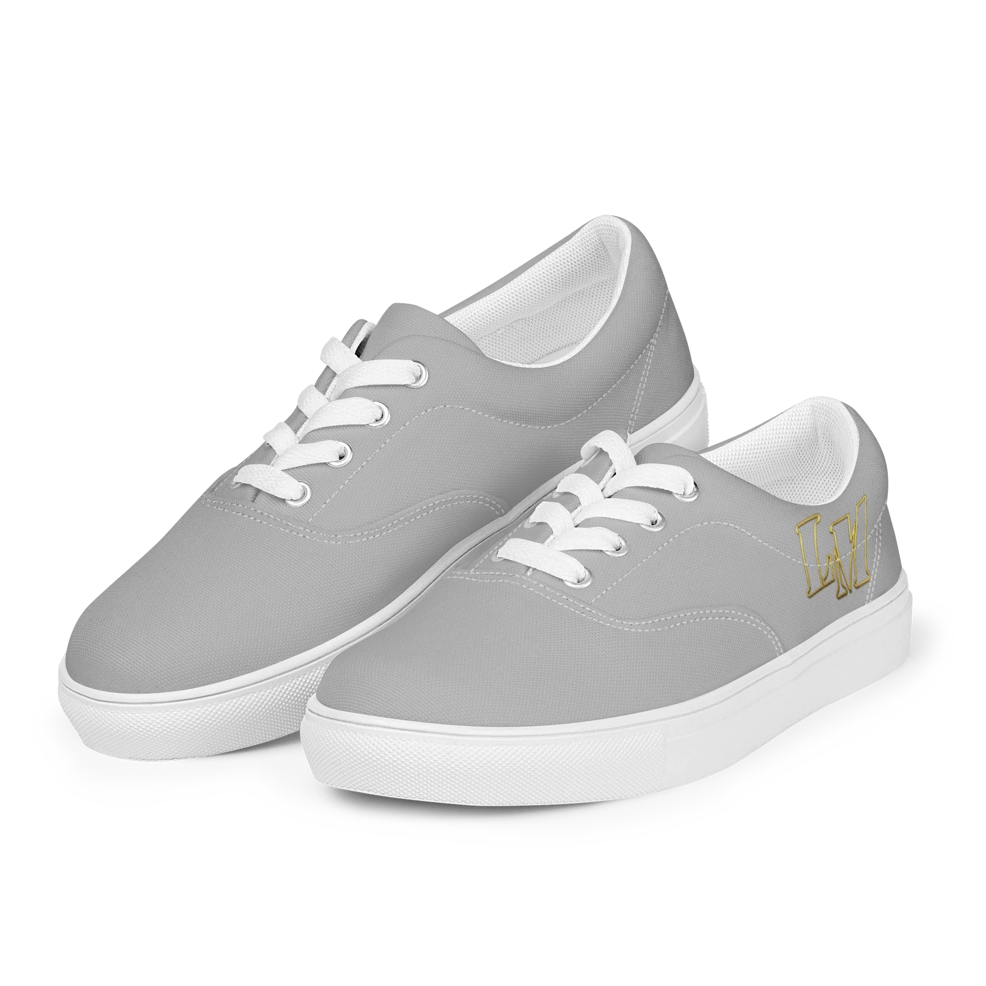 LM Origin™ Chrome Gray Sneakers | Women's Canvas Shoes product image (5)