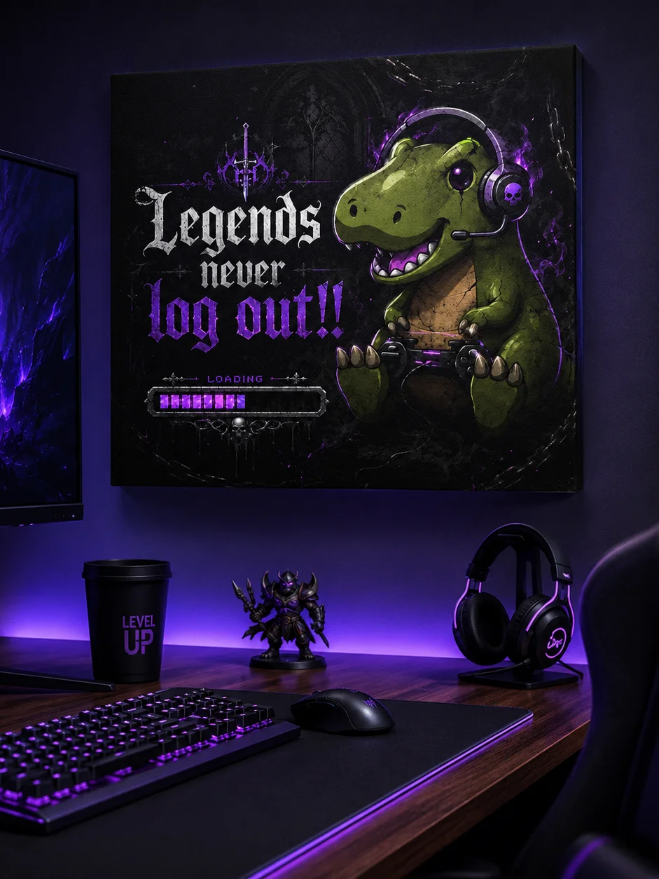 Legends Never Log Out Canvas product image (6)