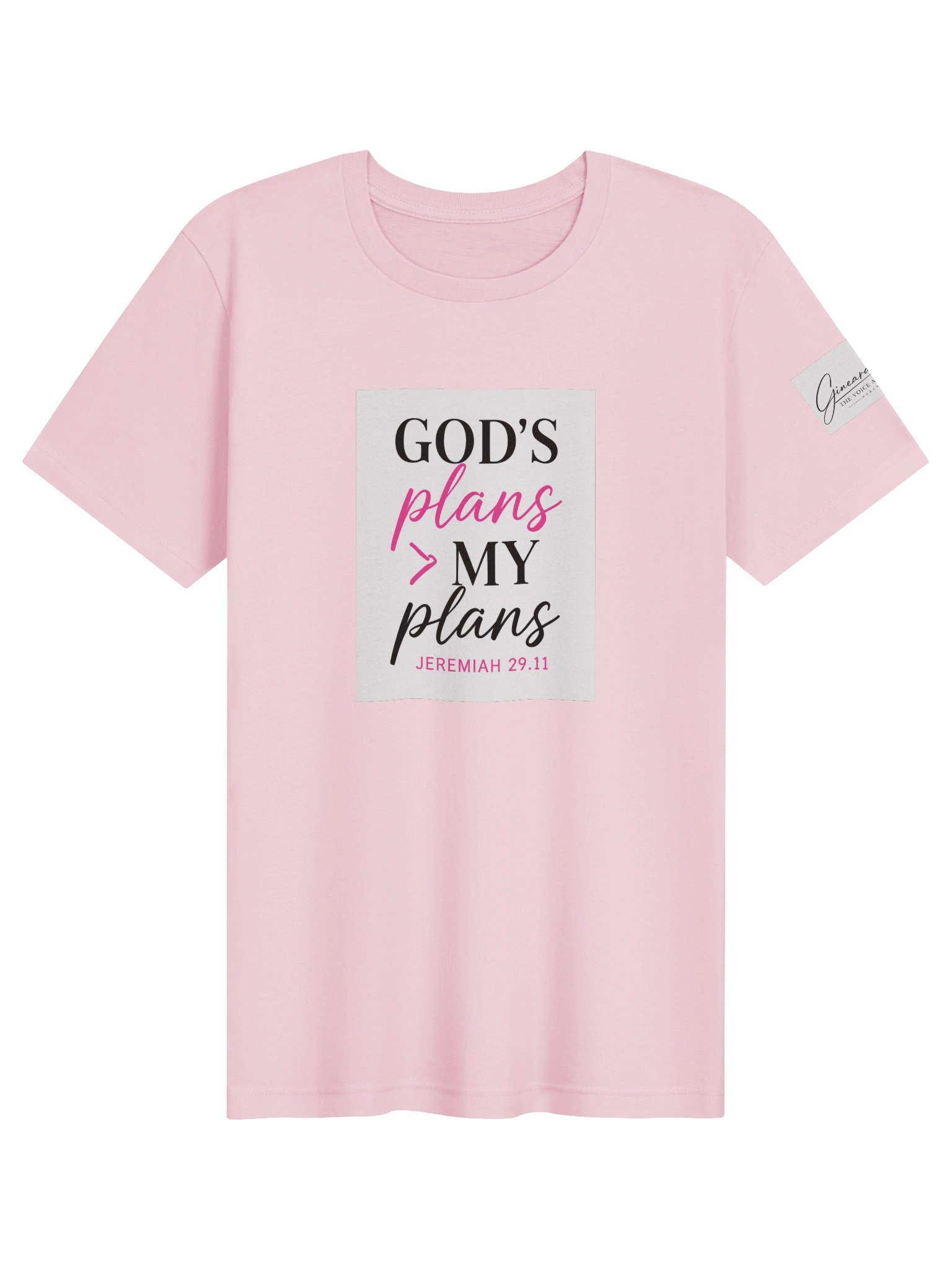 God's Plans Tee-Pink product image (1)