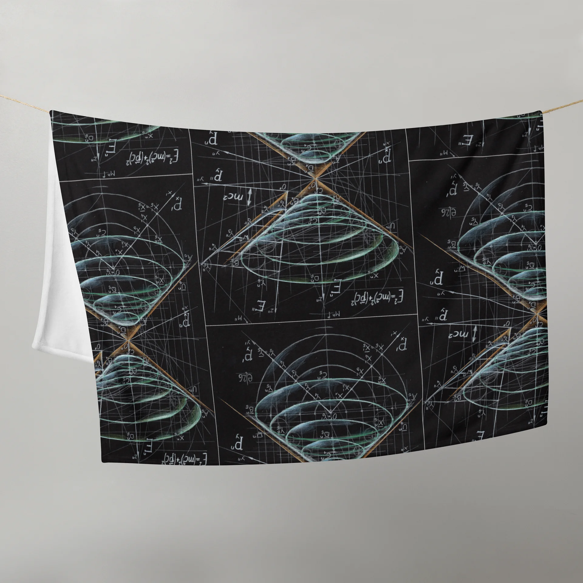 Mass Shell - Geometric Physics Art Blanket product image (1)
