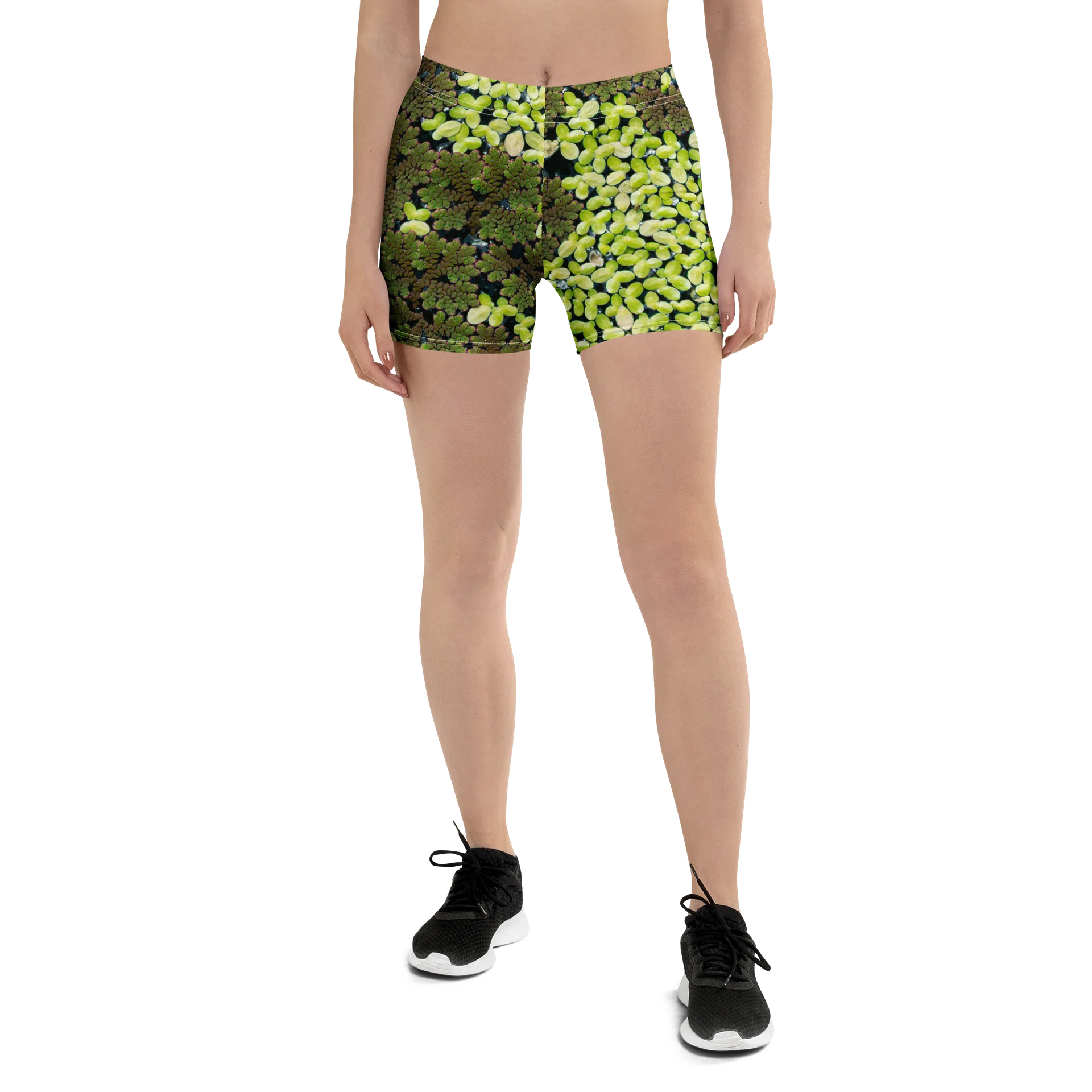 Verdant Life Light All-Over Print Lush Foliage Athletic Biker Shorts product image (1)