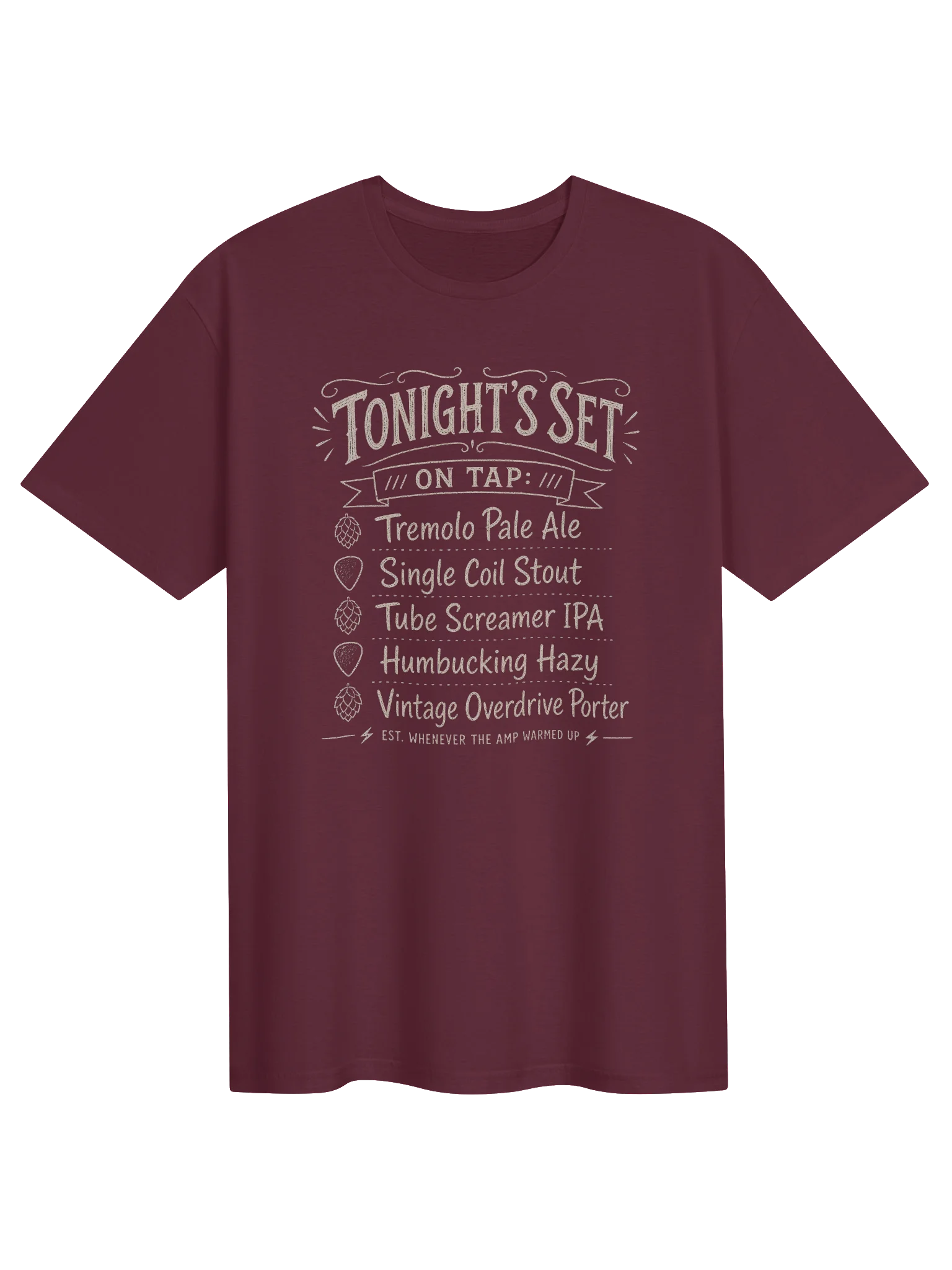 Tonight's Set - Craft Beer Themed Guitar T-shirt product image (2)