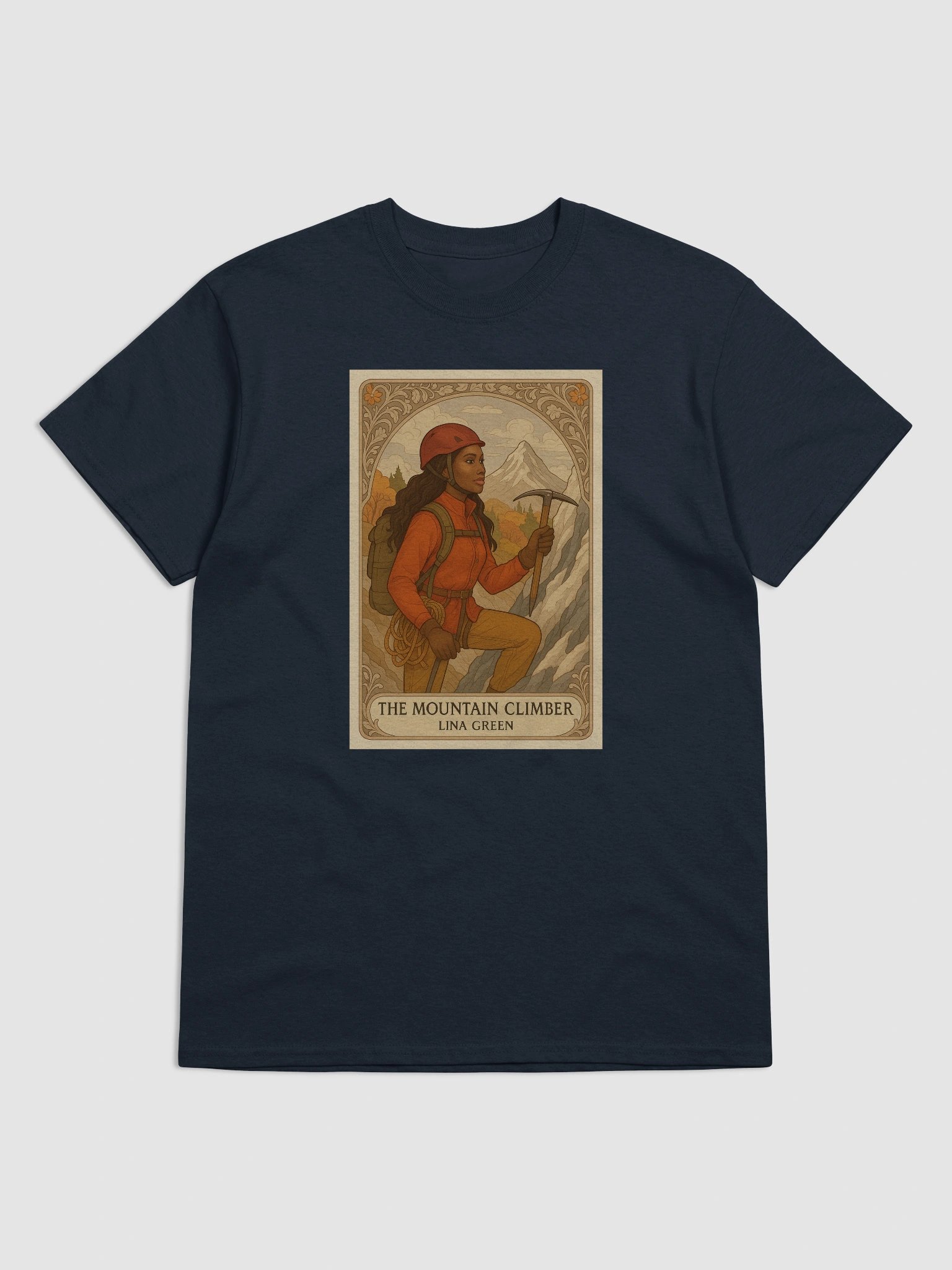Tarot Card Shirt- Lina Green - Lunch Therapy on the back - Unisex Ultra Cotton Tee product image (17)
