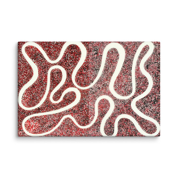 Black on Red Red on Black (2008) on canvas (24" x 36") product image (2)