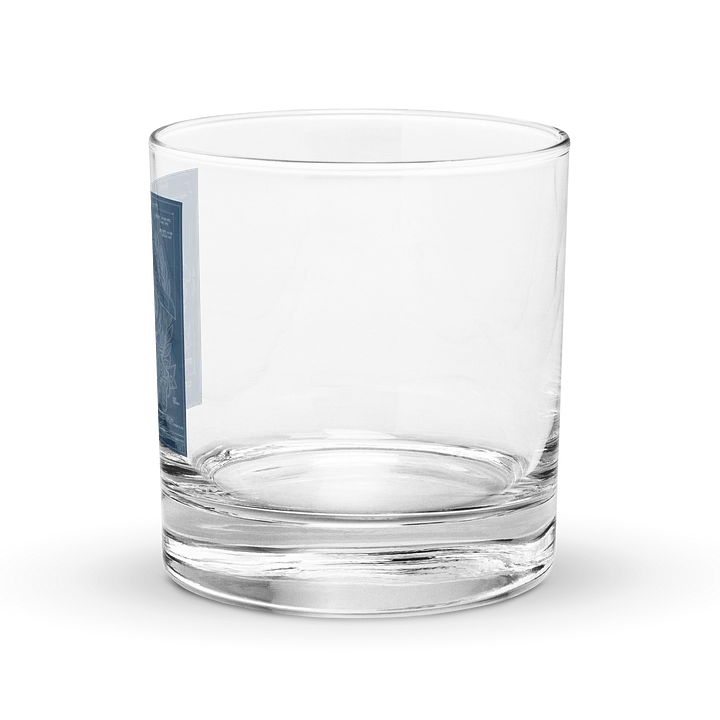 Vintage Freak Navy Blueprint Rocks Glass product image (2)
