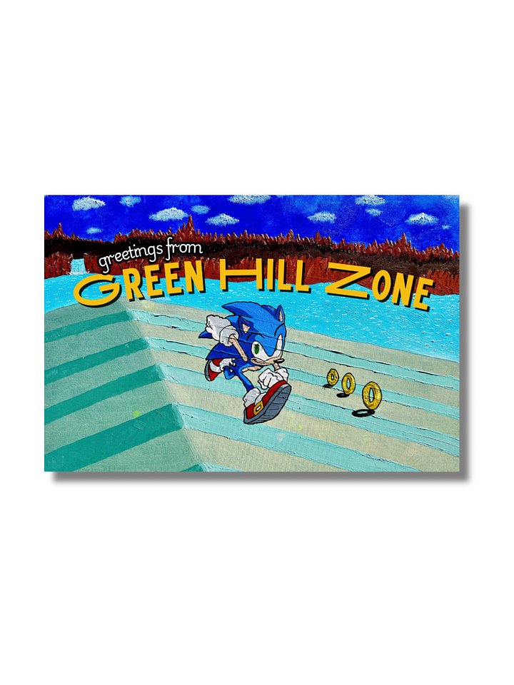 “Mint Green Hill Zone” Postcard product image (1)