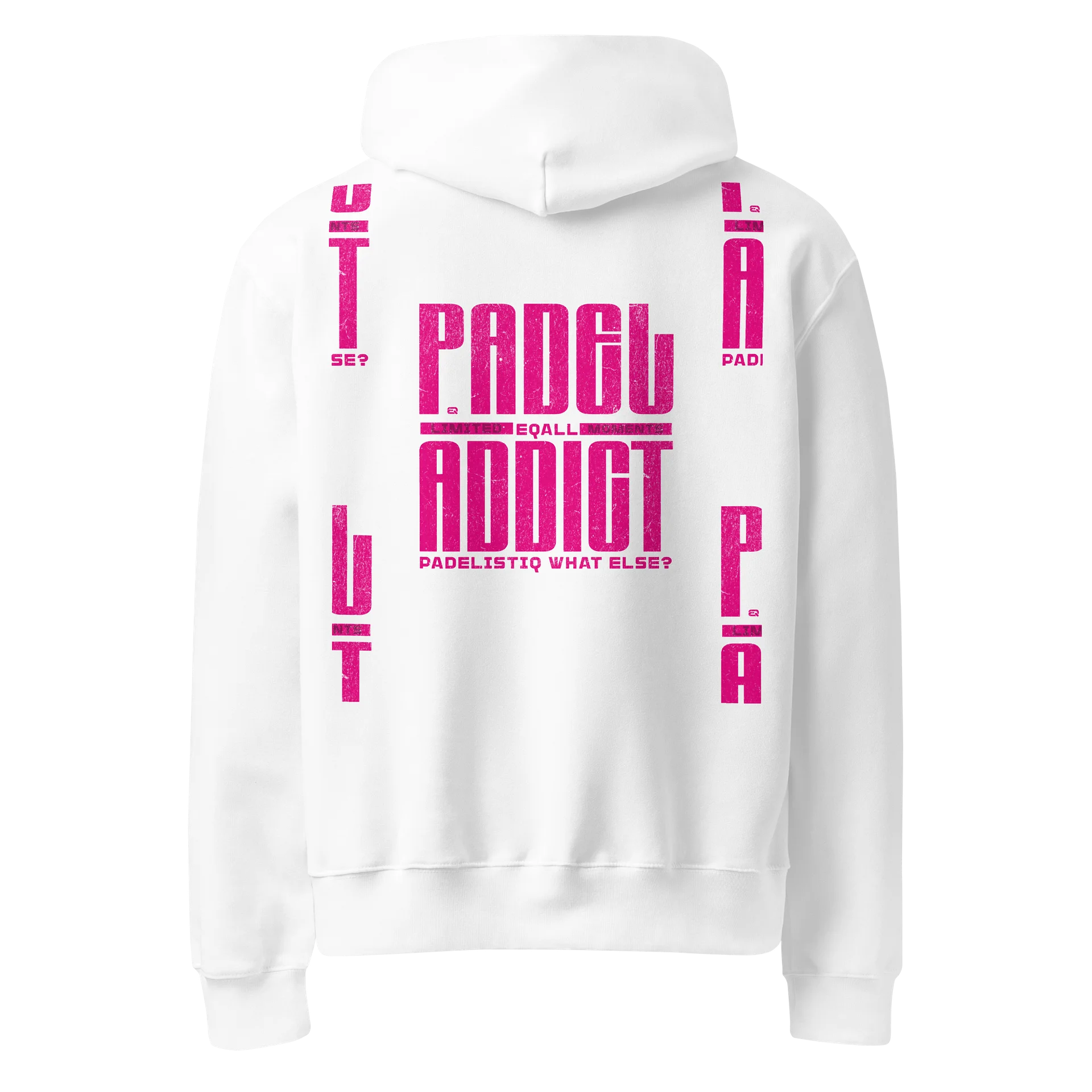 PADELISTIQ Addict Bella Butterfly Champ Hoodie R3CVR.i by EQALL® Essentials_Pink Multipattern product image (1)