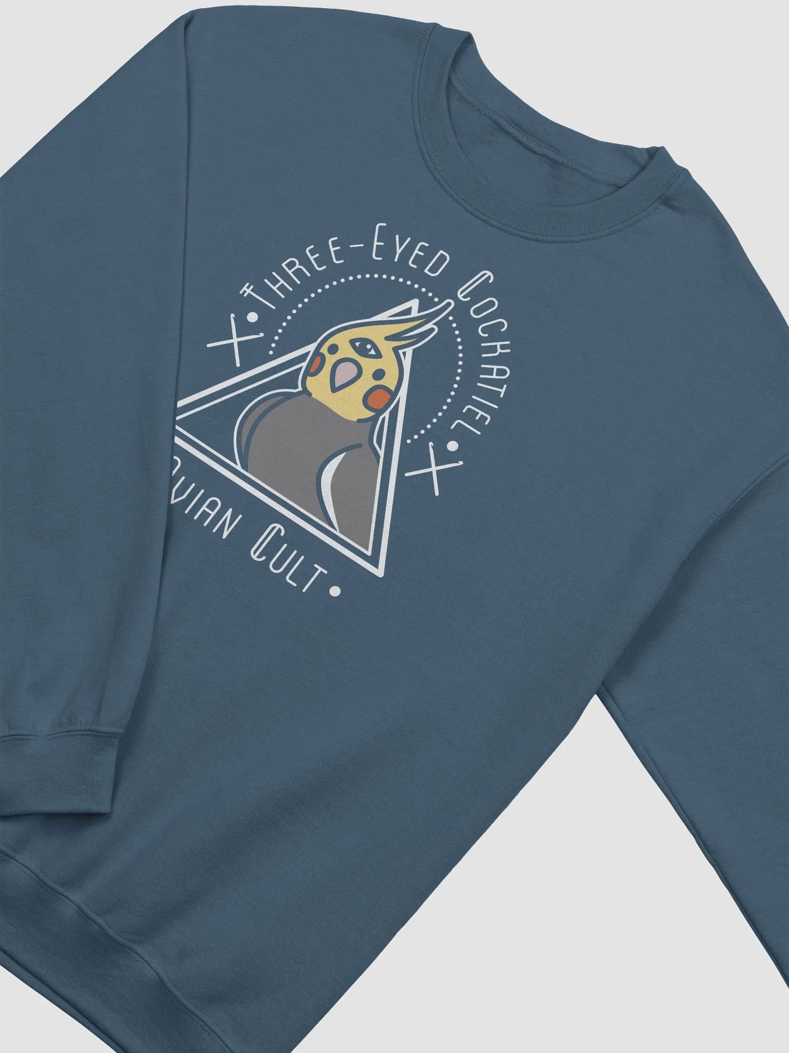 Three-Eyed Cockatiel – Avian Cult – Sweatshirt product image (3)