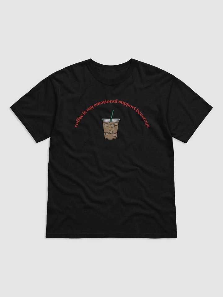 Iced Coffee=Emotional Support T-Shirt (red) product image (4)