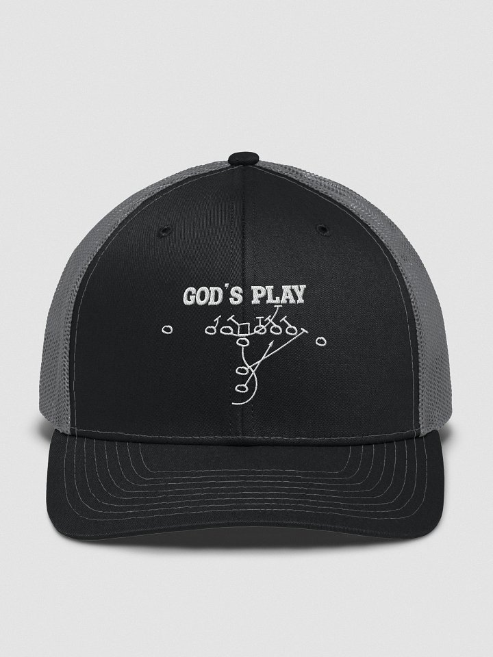 God's Play White Embroidering Trucker's Hat product image (3)