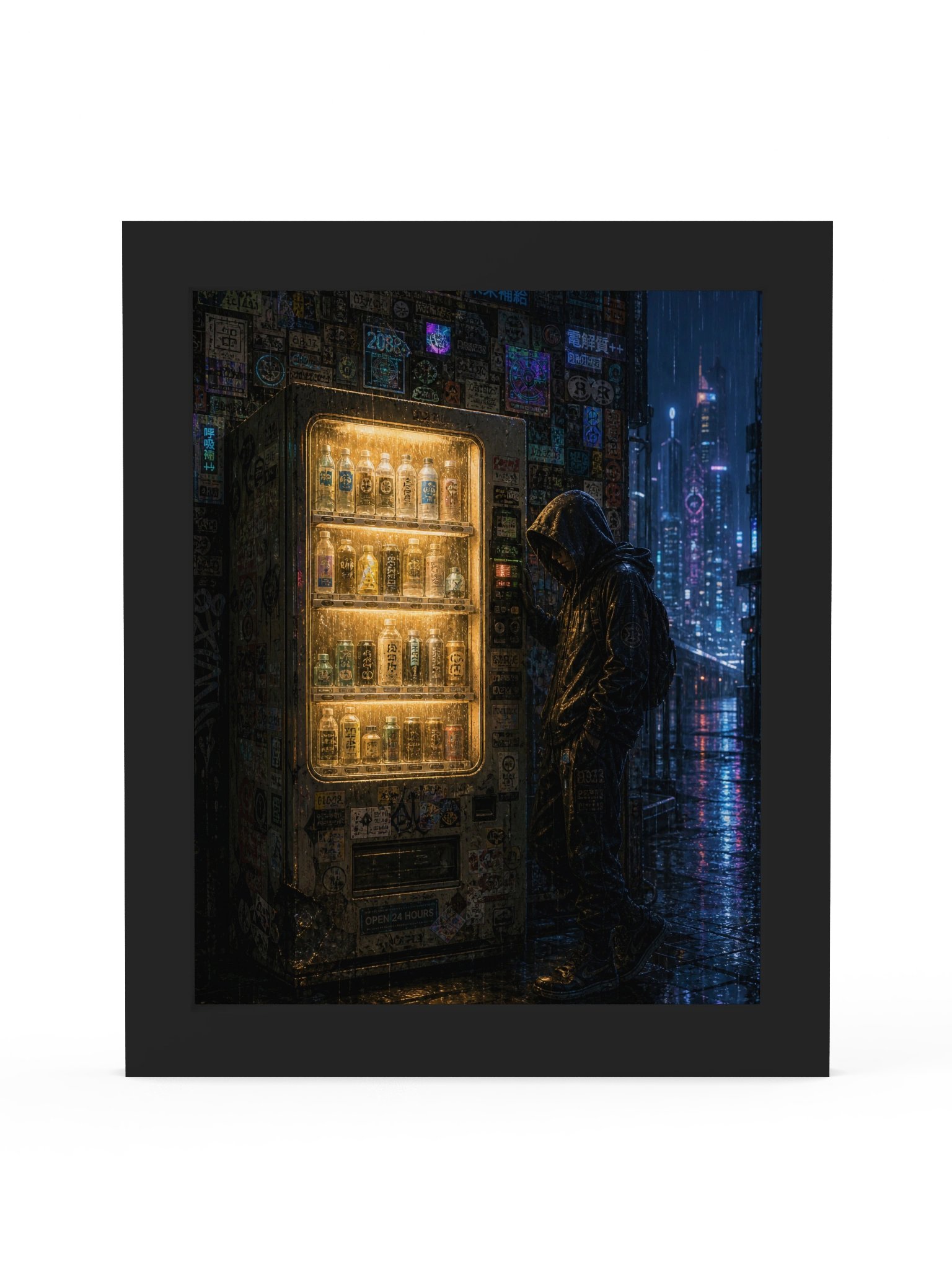 Neon Rain Vending Machine Poster product image (2)