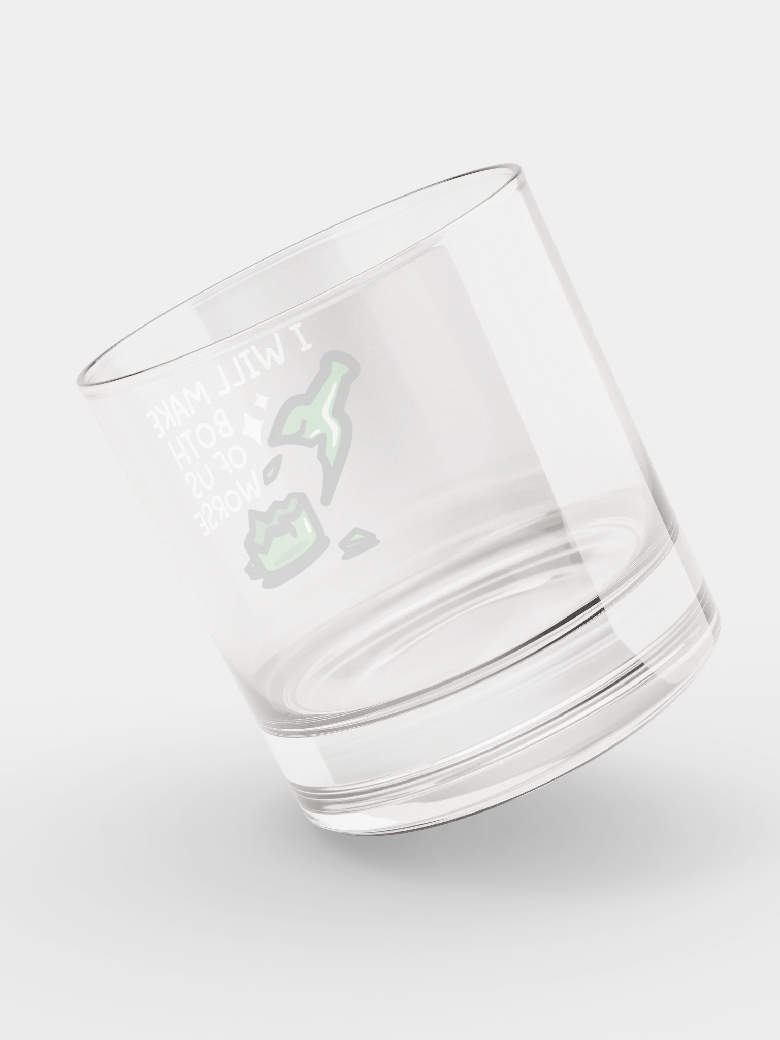 I Will Make Both of Us Worse Rocks Glass product image (7)