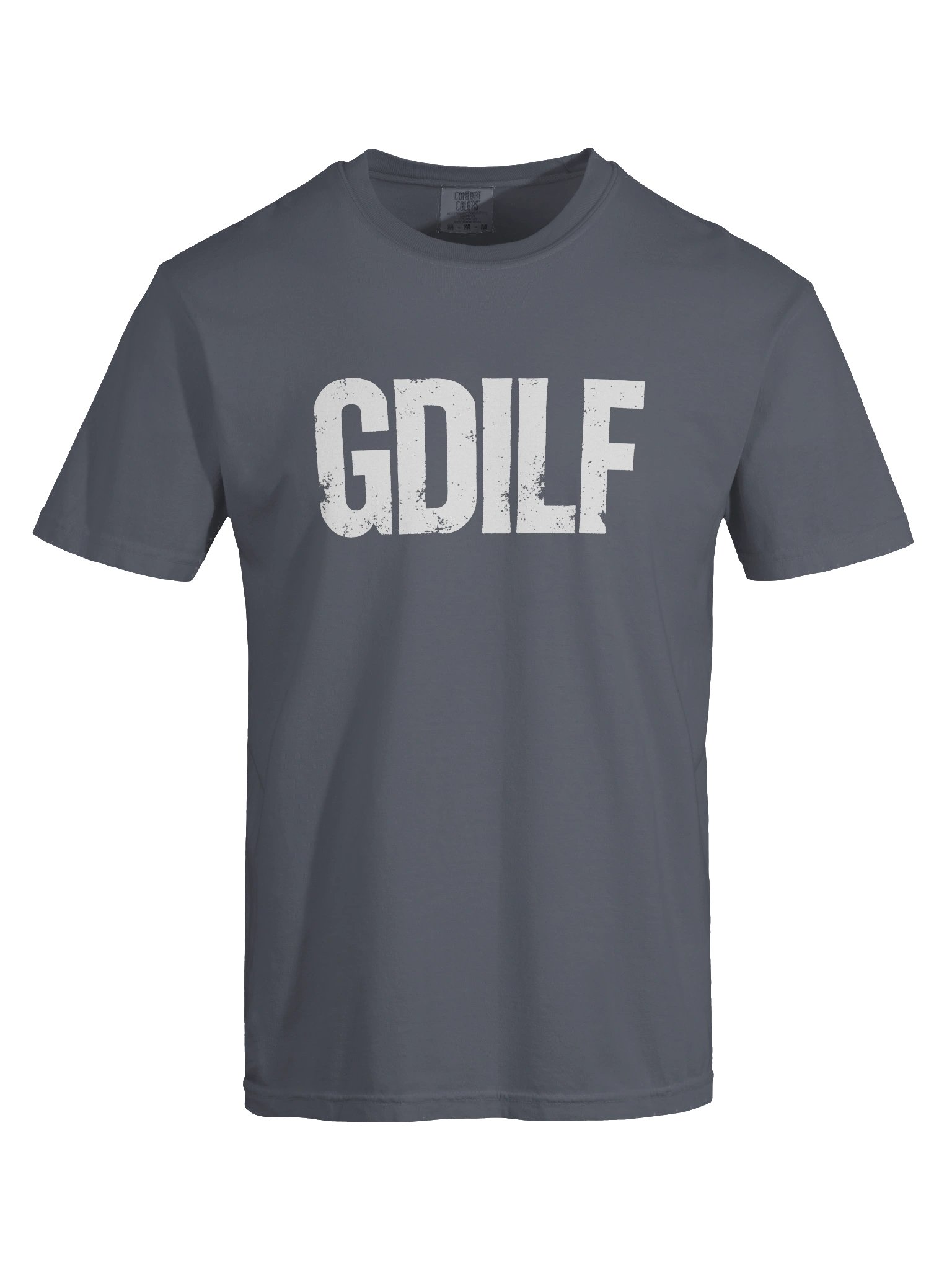 GDILF in White Grungy Letters T-Shirt product image (5)