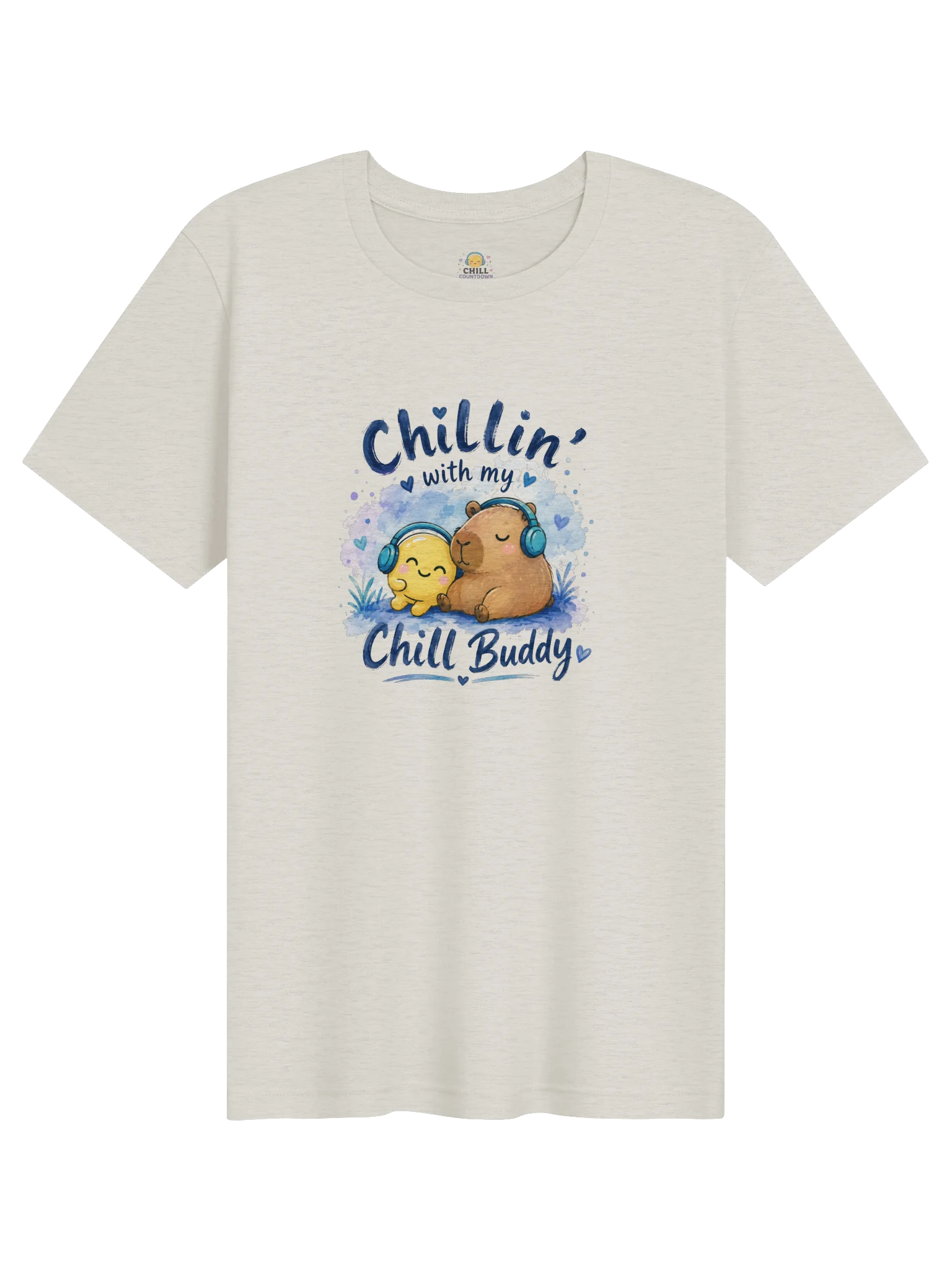Chillin’ With My Chill Buddy T-Shirt | Smilo & Capybara product image (3)
