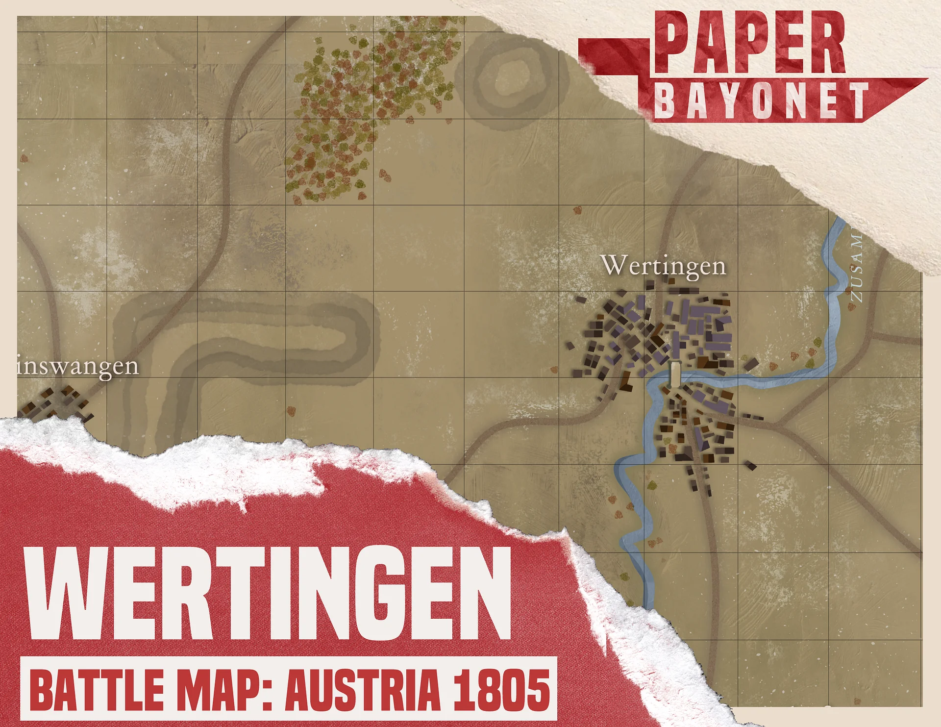 Wertingen battle map. product image (1)
