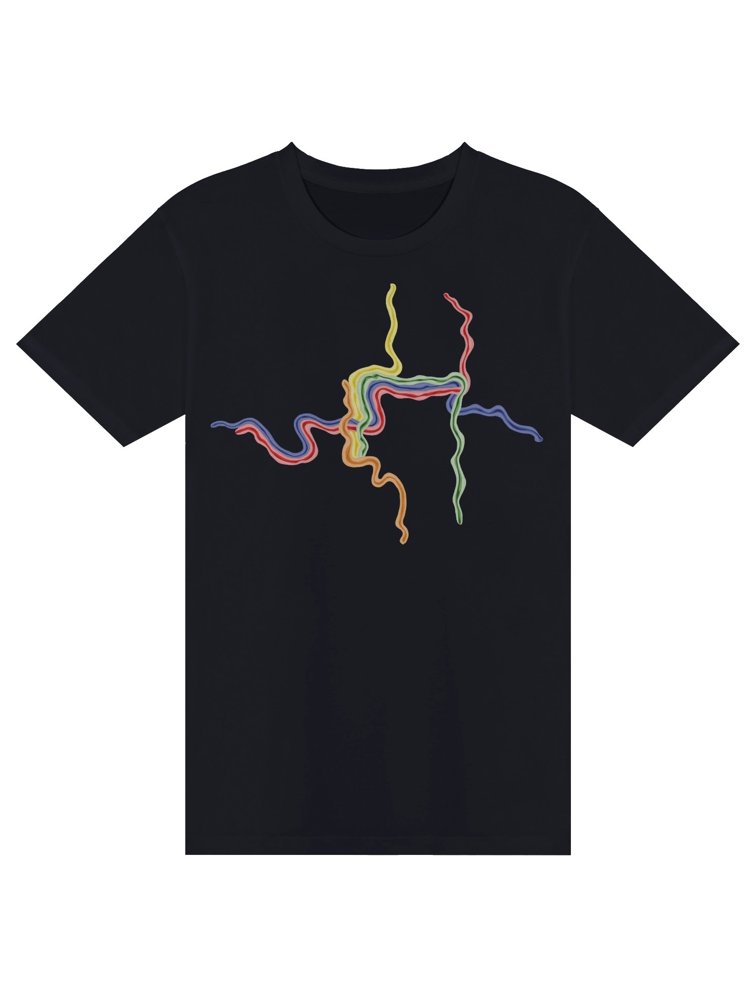 Flowing Portland Transit Map - The T-Shirt product image (1)